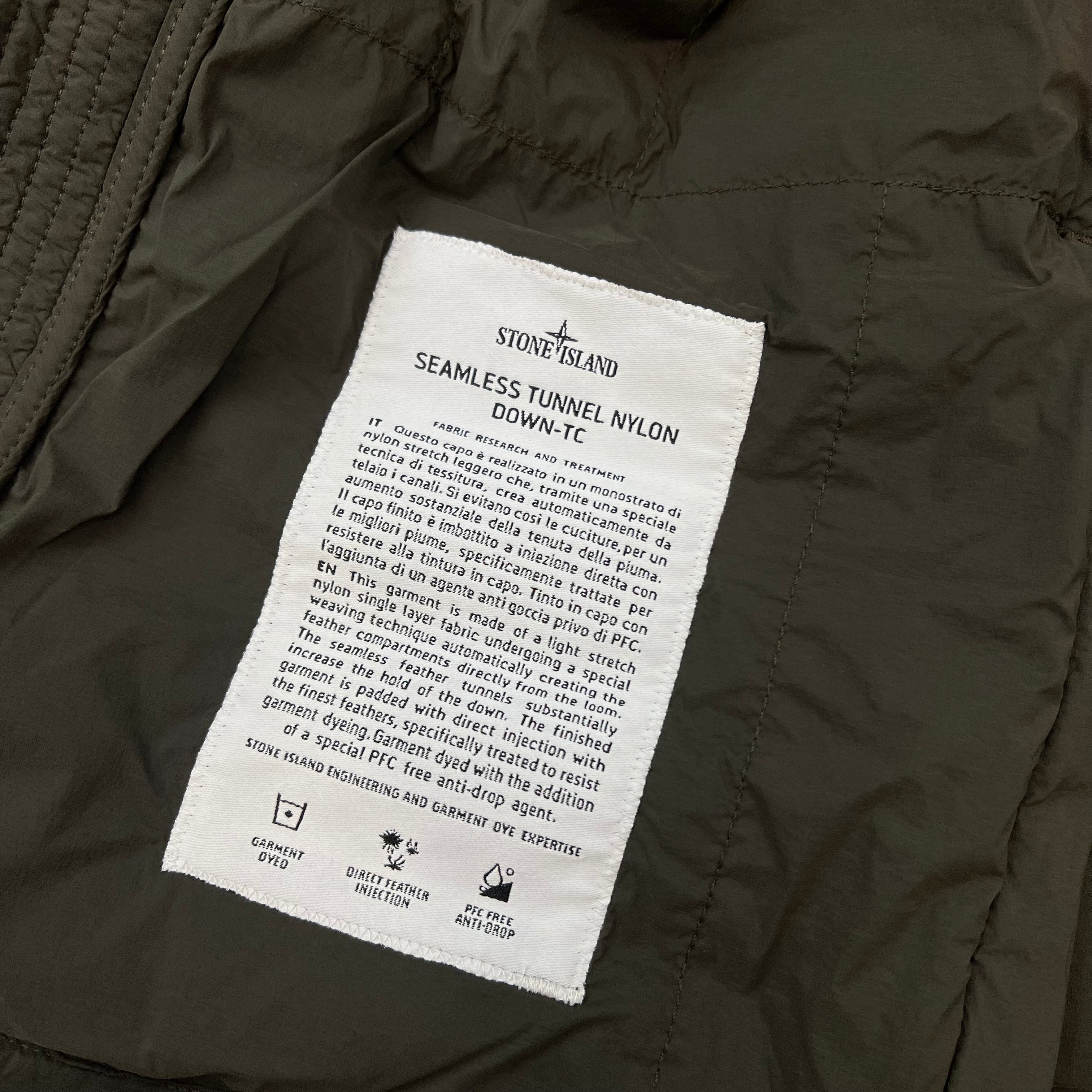 Stone Island Seamless Down Jacket - Coal Grey