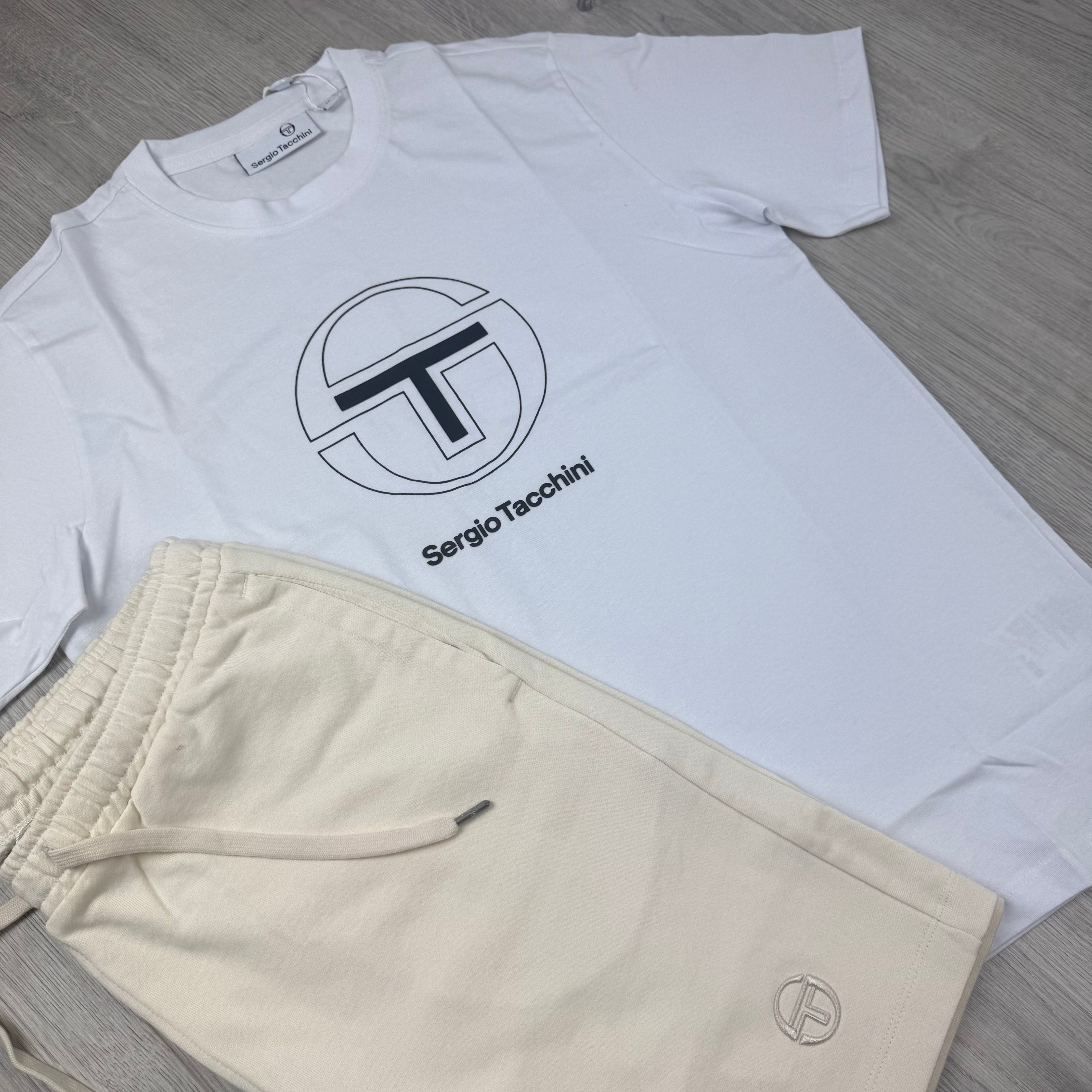 Sergio Tacchini 'Libero Co' Set - White/Pearled Ivory
