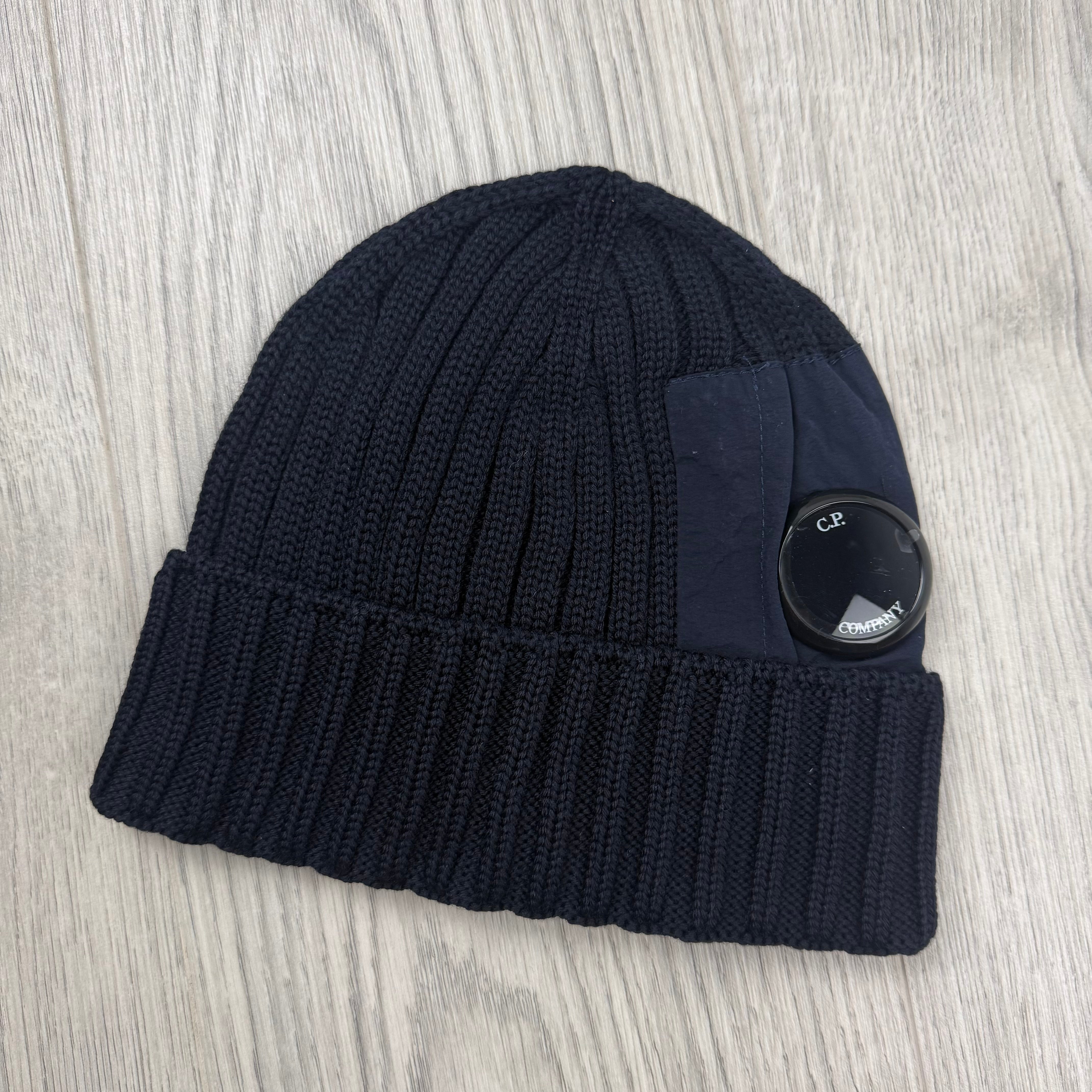 CP Company Lens Beanie - Navy
