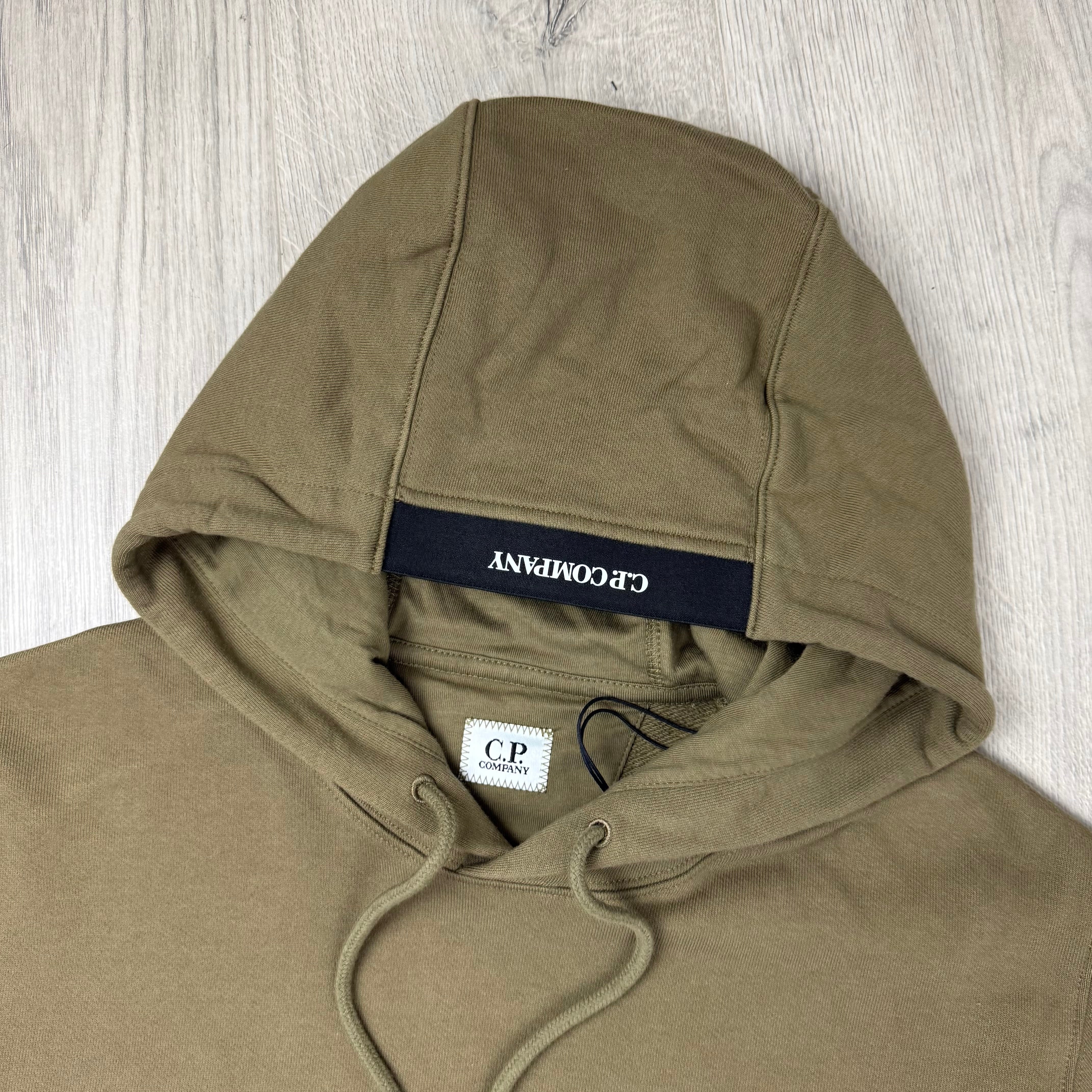 CP Company Raised Fleece Hoodie - Butternut