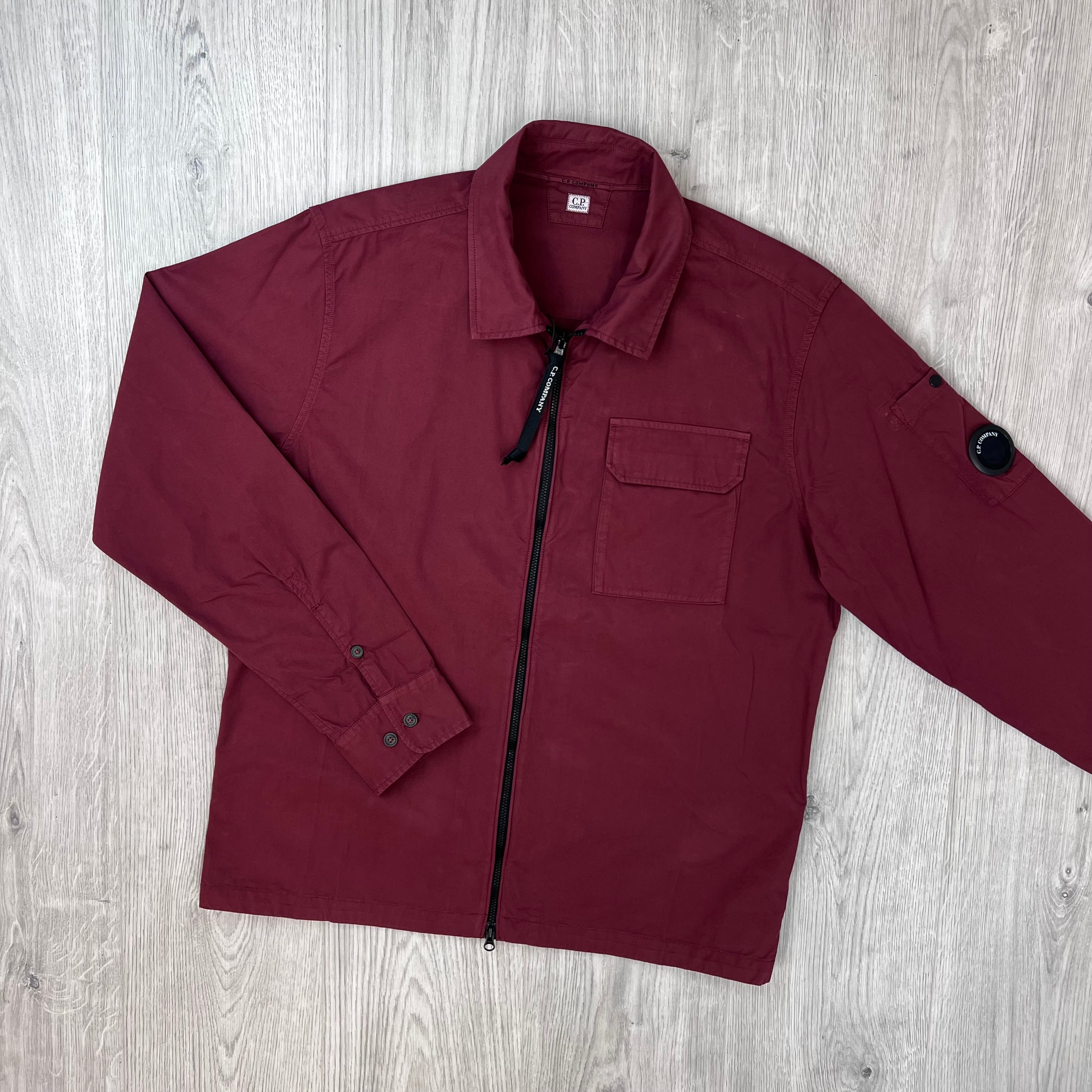 CP Company Zip Overshirt - Andorra Red