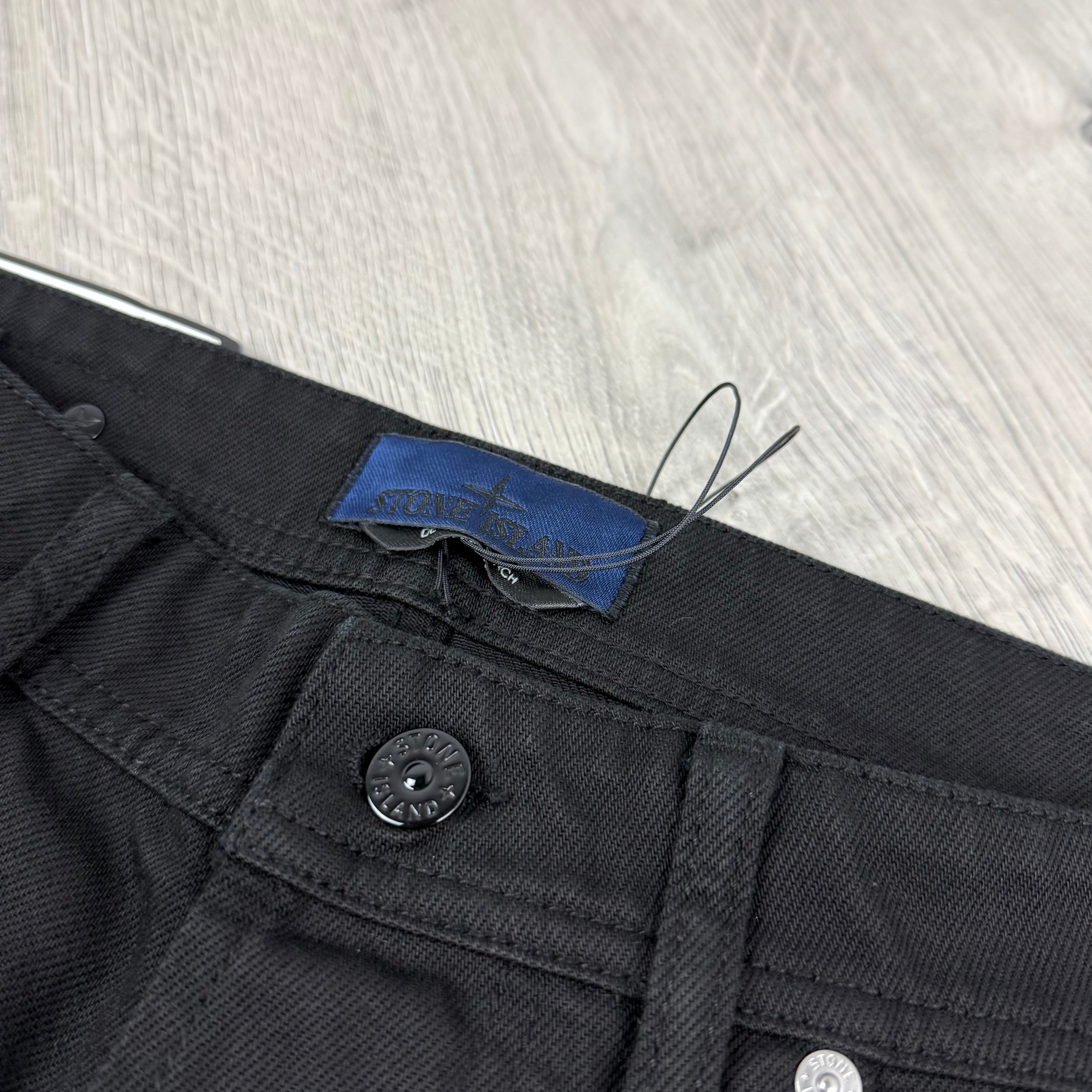 Stone Island Straight Denim Jeans - Black