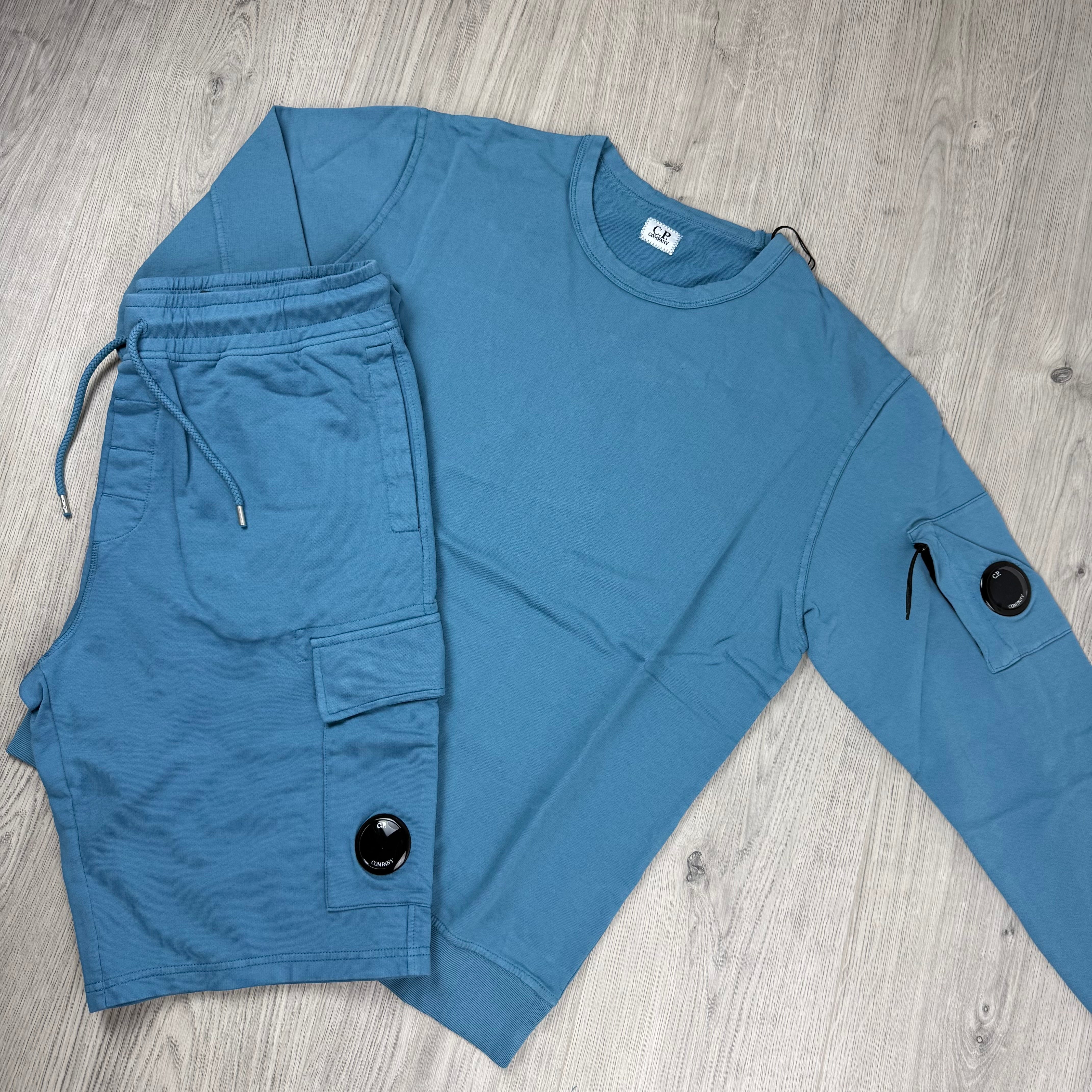 CP Company Light Fleece Tracksuit - Aegean Blue