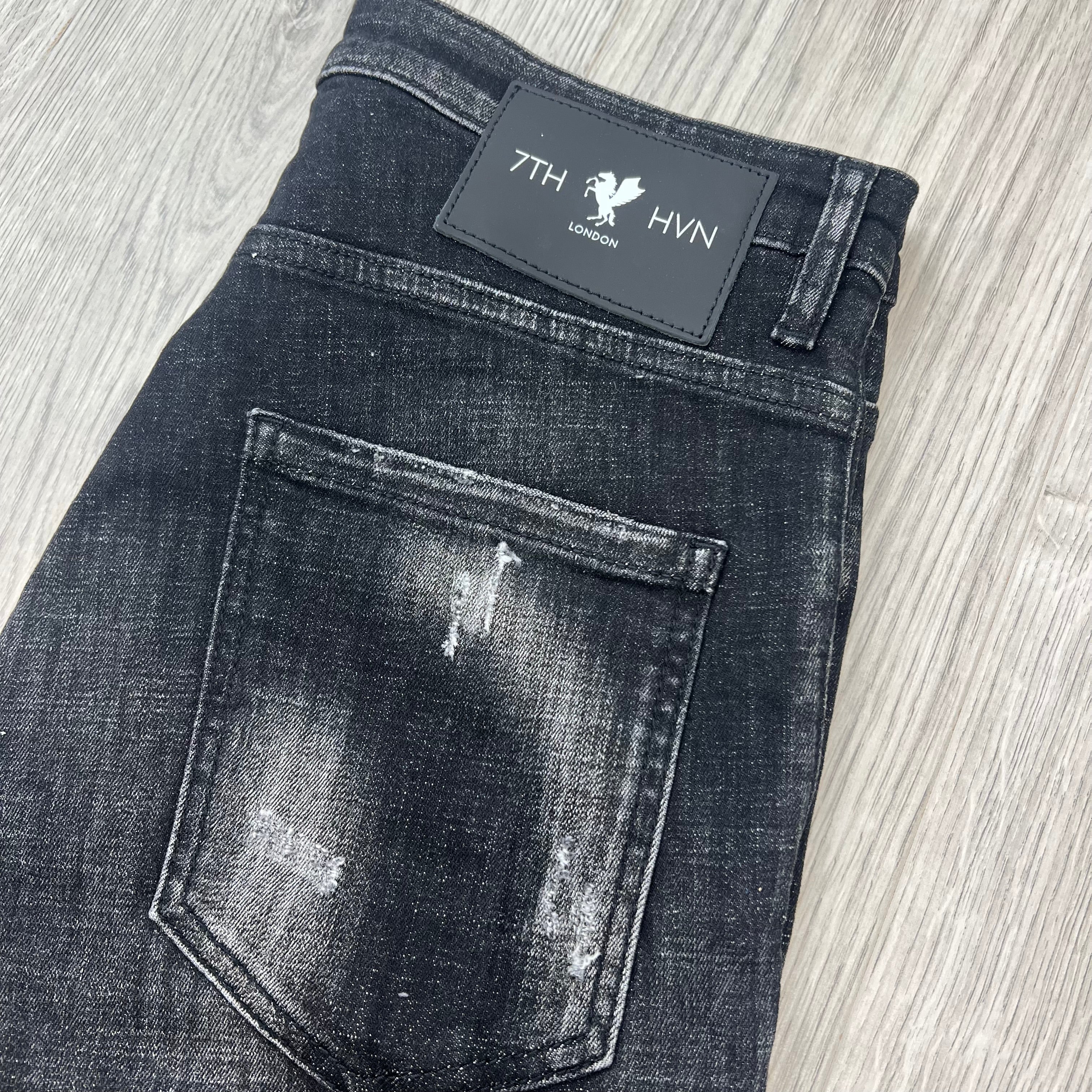 7TH HVN Slim Jeans - Black