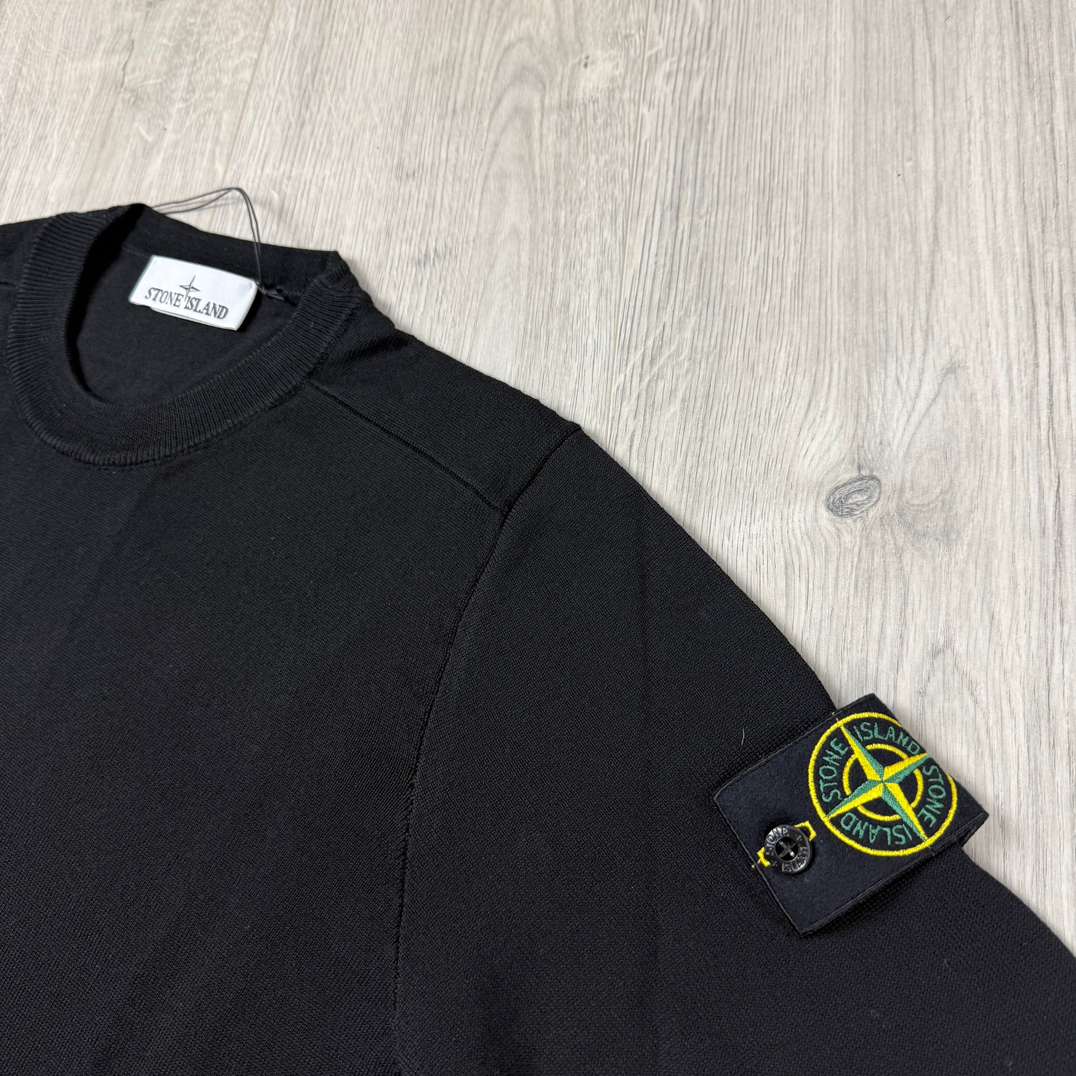 Stone Island Light Knit Sweatshirt - Black