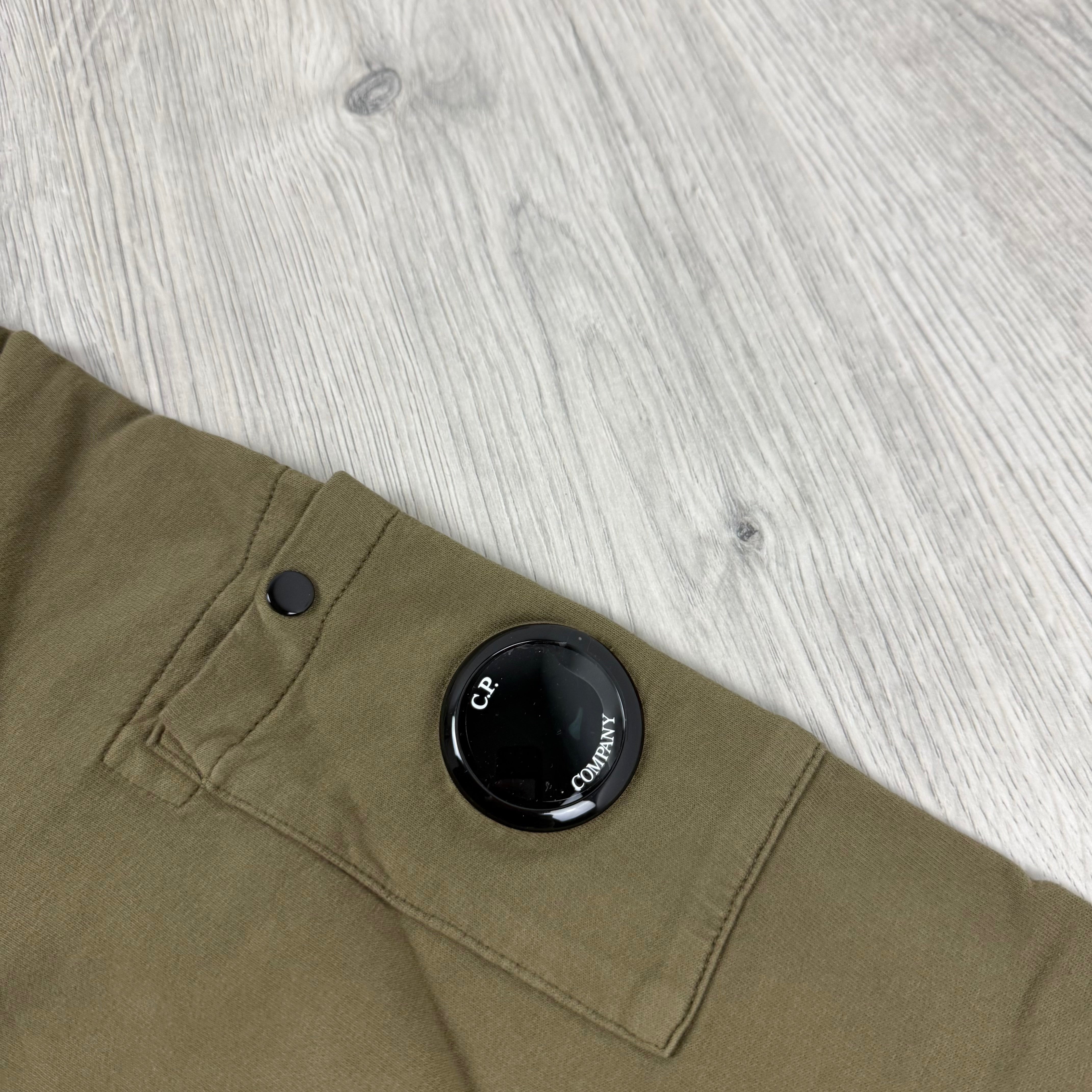 CP Company Light Fleece Zip Sweatshirt - Ivy Green