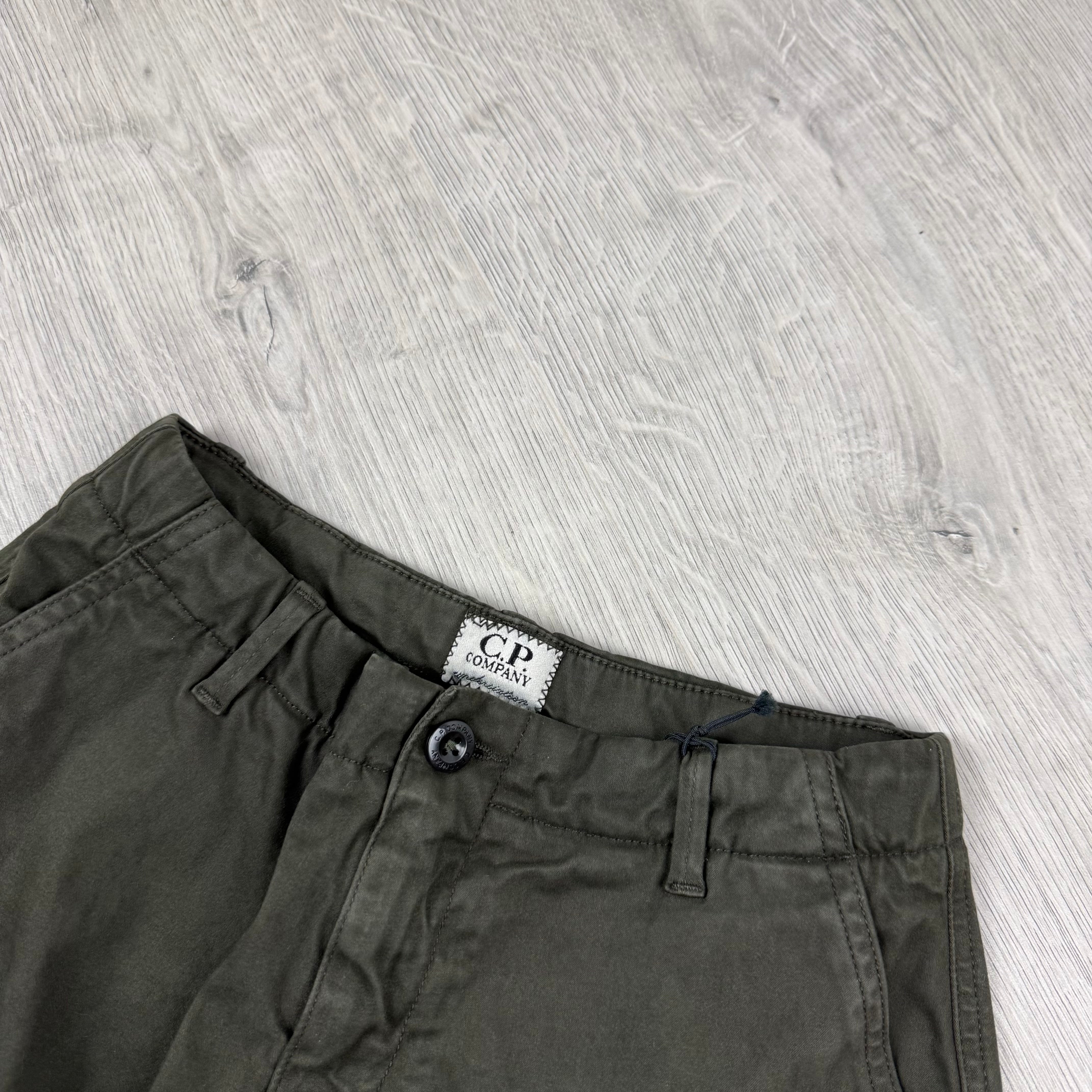 CP Company Junior Cargo Trousers - Ivy Green