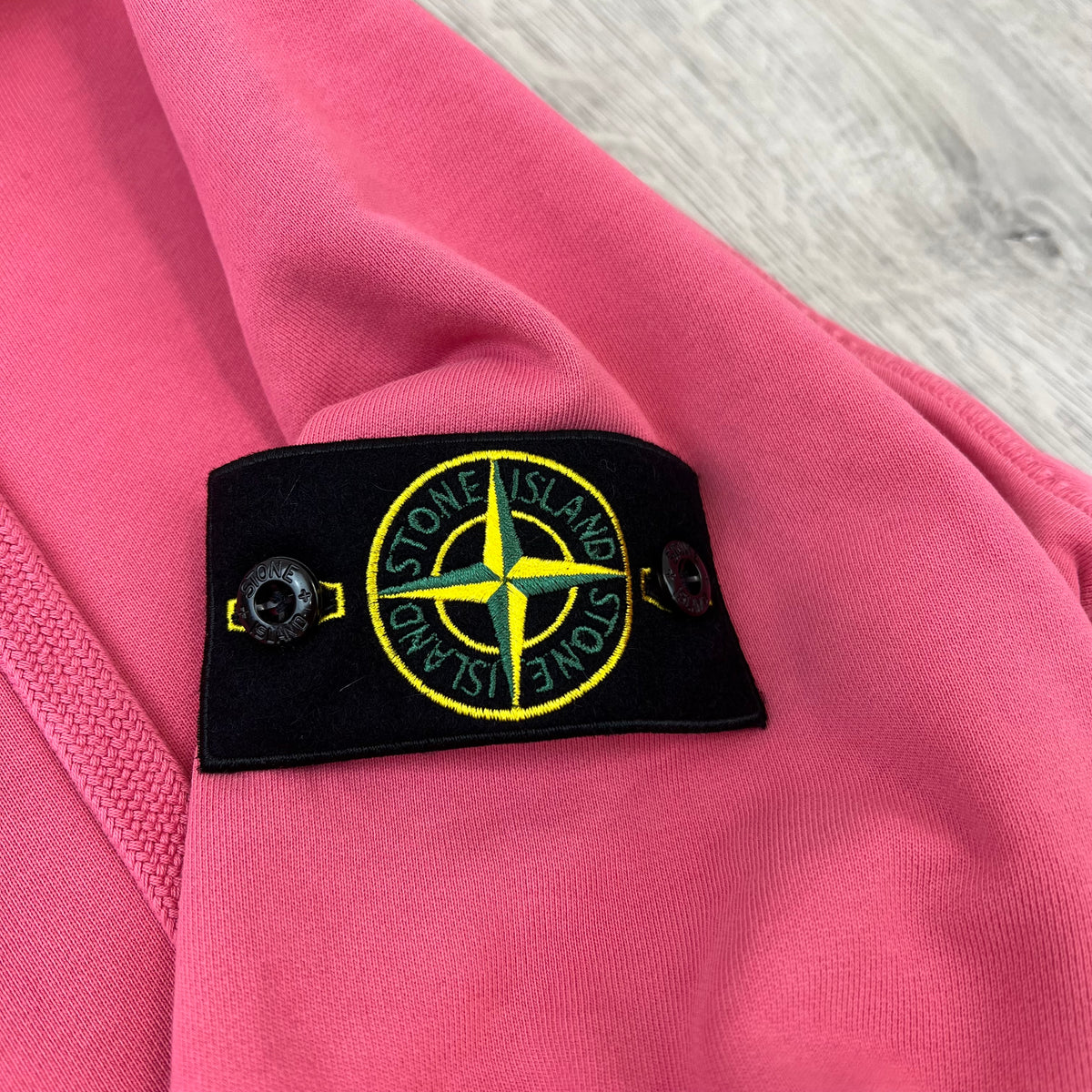 Stone Island Dyed Hoodie - Geranium