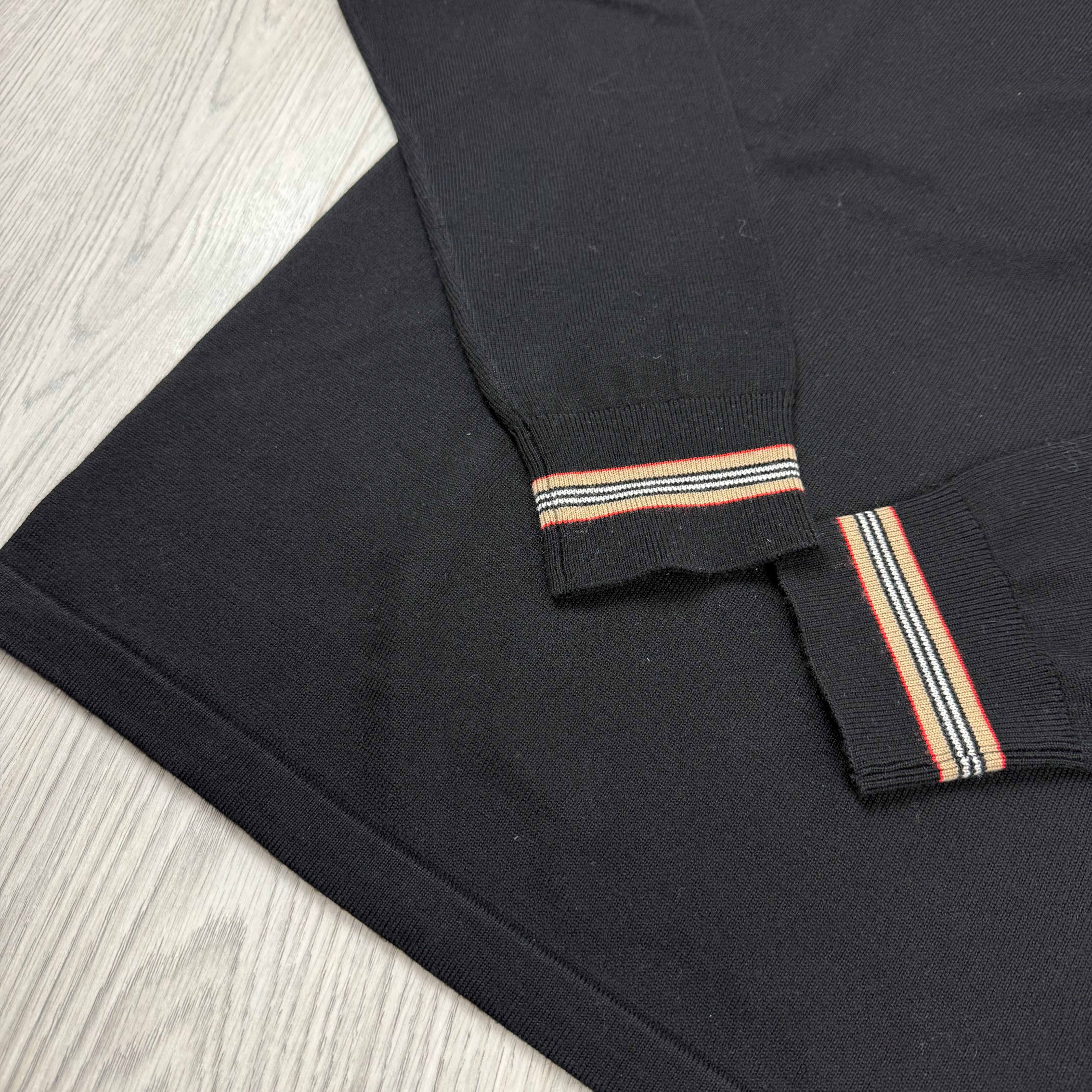 Burberry 'Pace' Knit Polo Shirt - Black