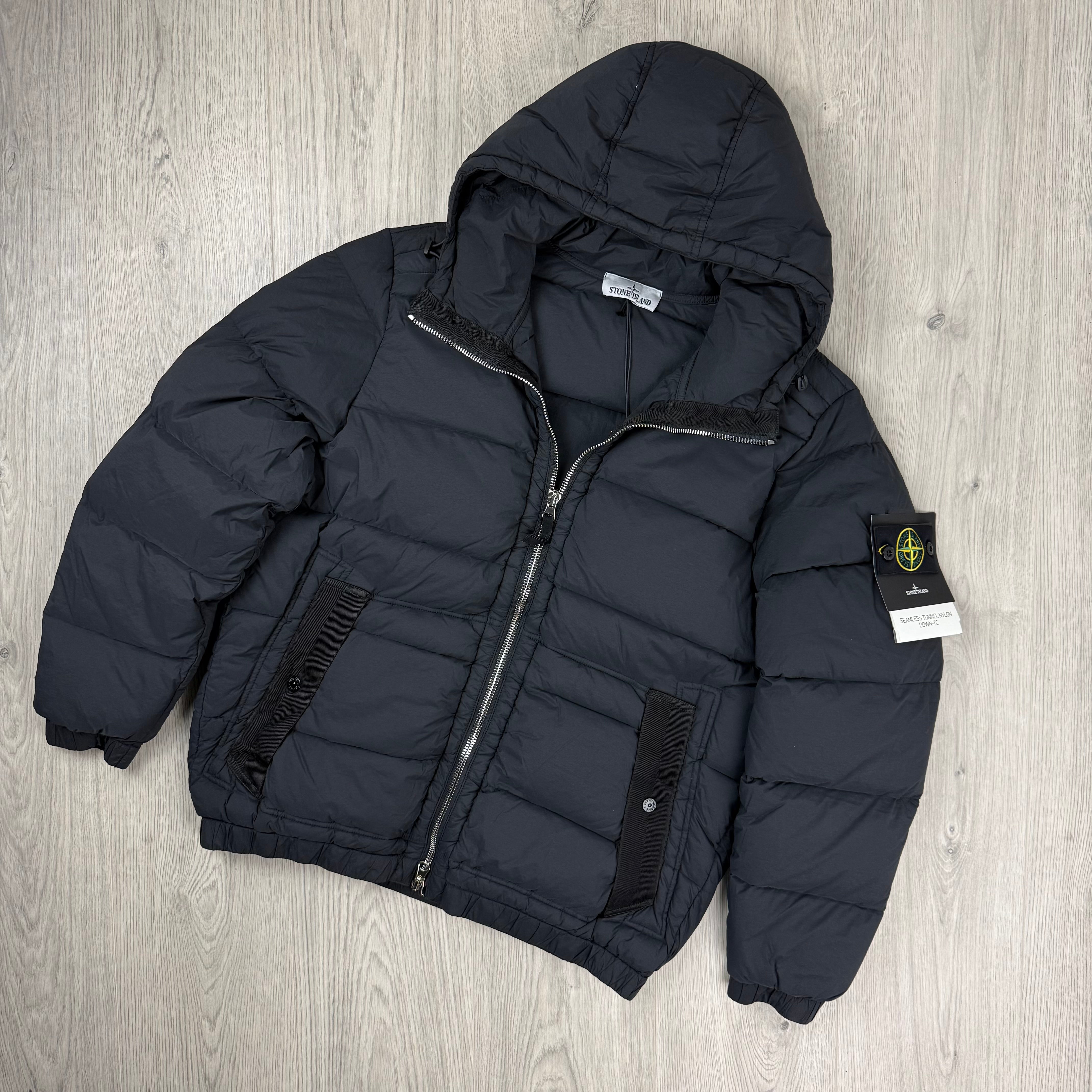 Stone Island Nylon Down Jacket - Black