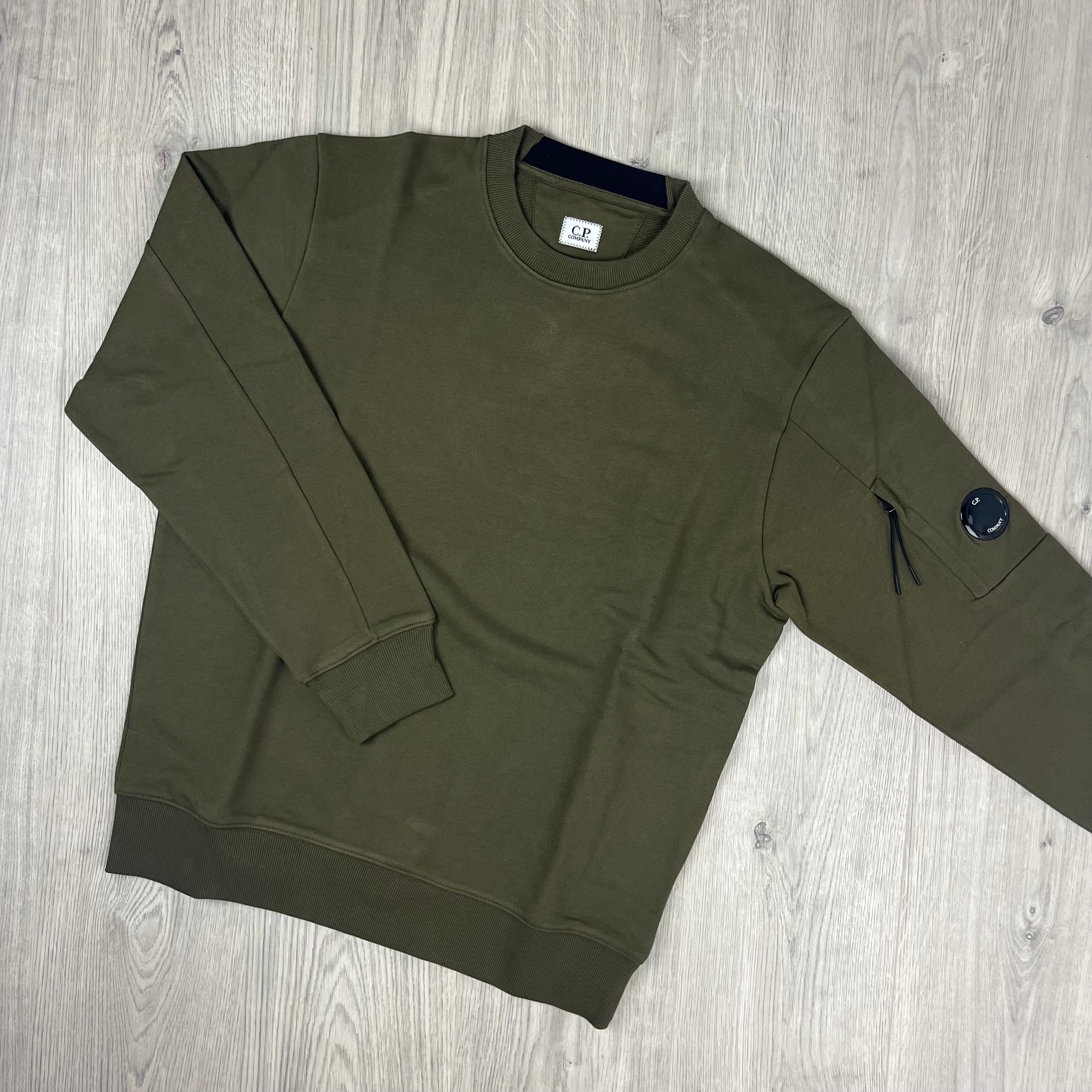 CP Company Raised Fleece Sweatshirt - Ivy Green