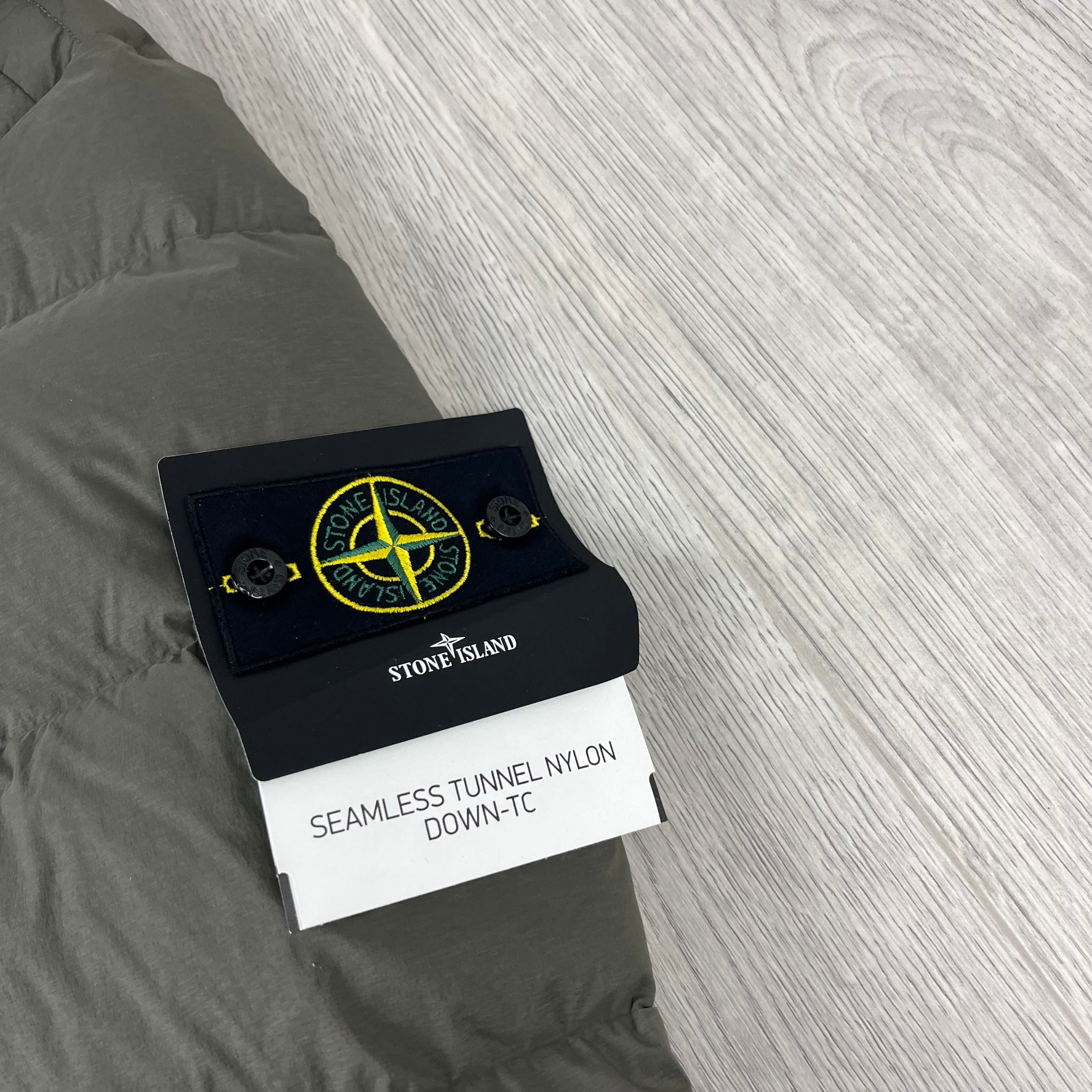 Stone Island Nylon Down Jacket - Military