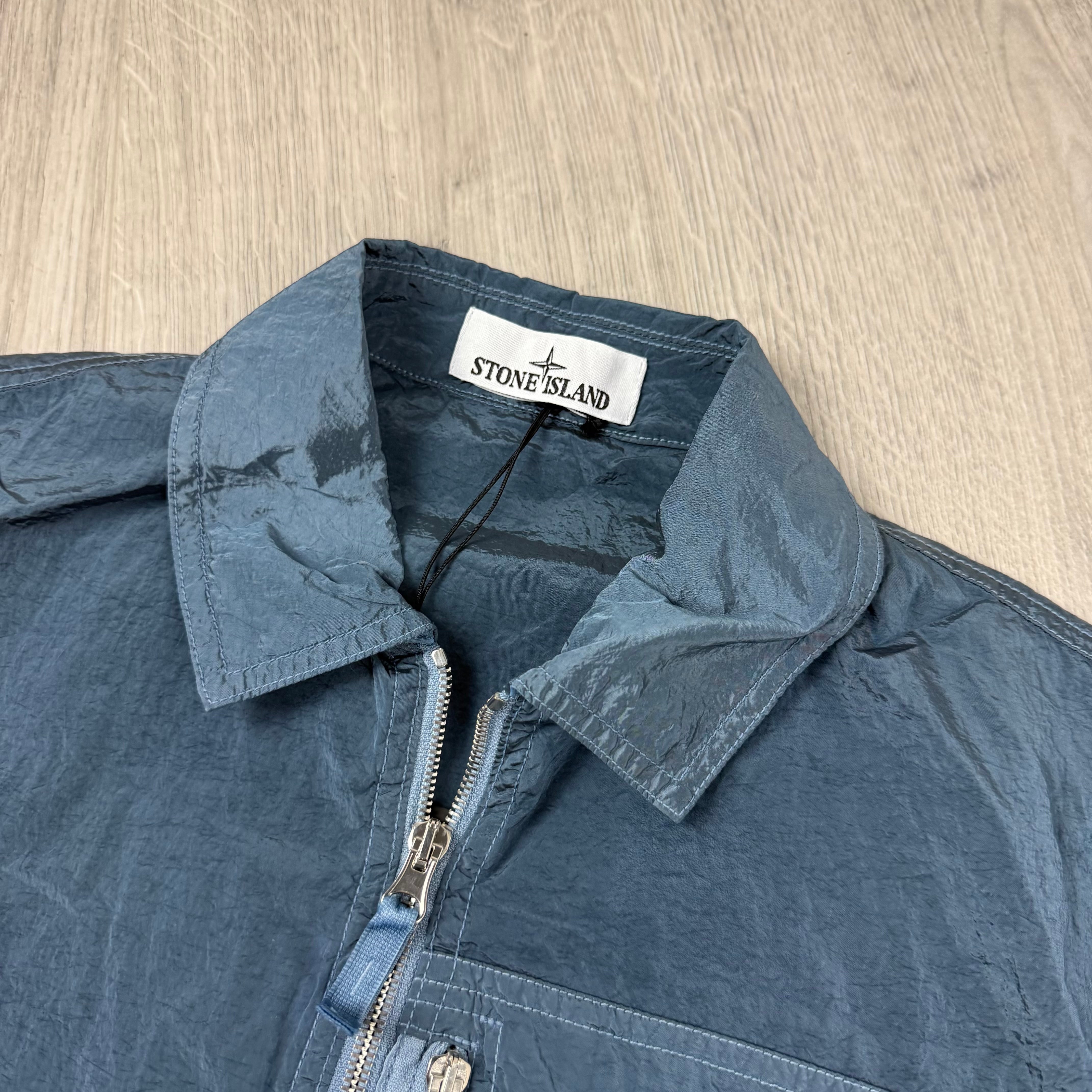 Stone Island Metal Overshirt - Steel Blue