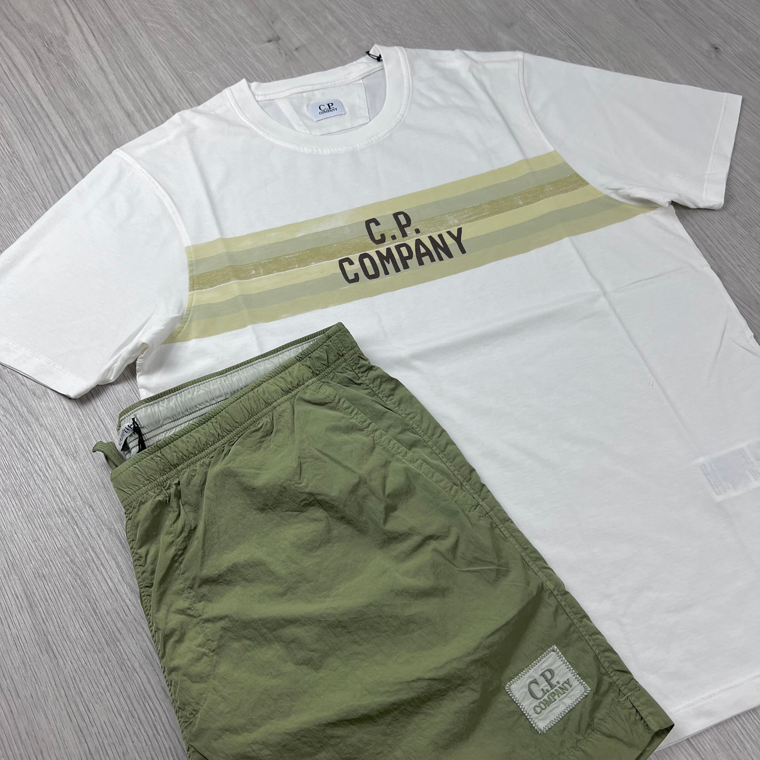 CP Company Holiday Set - White/Moss Gray
