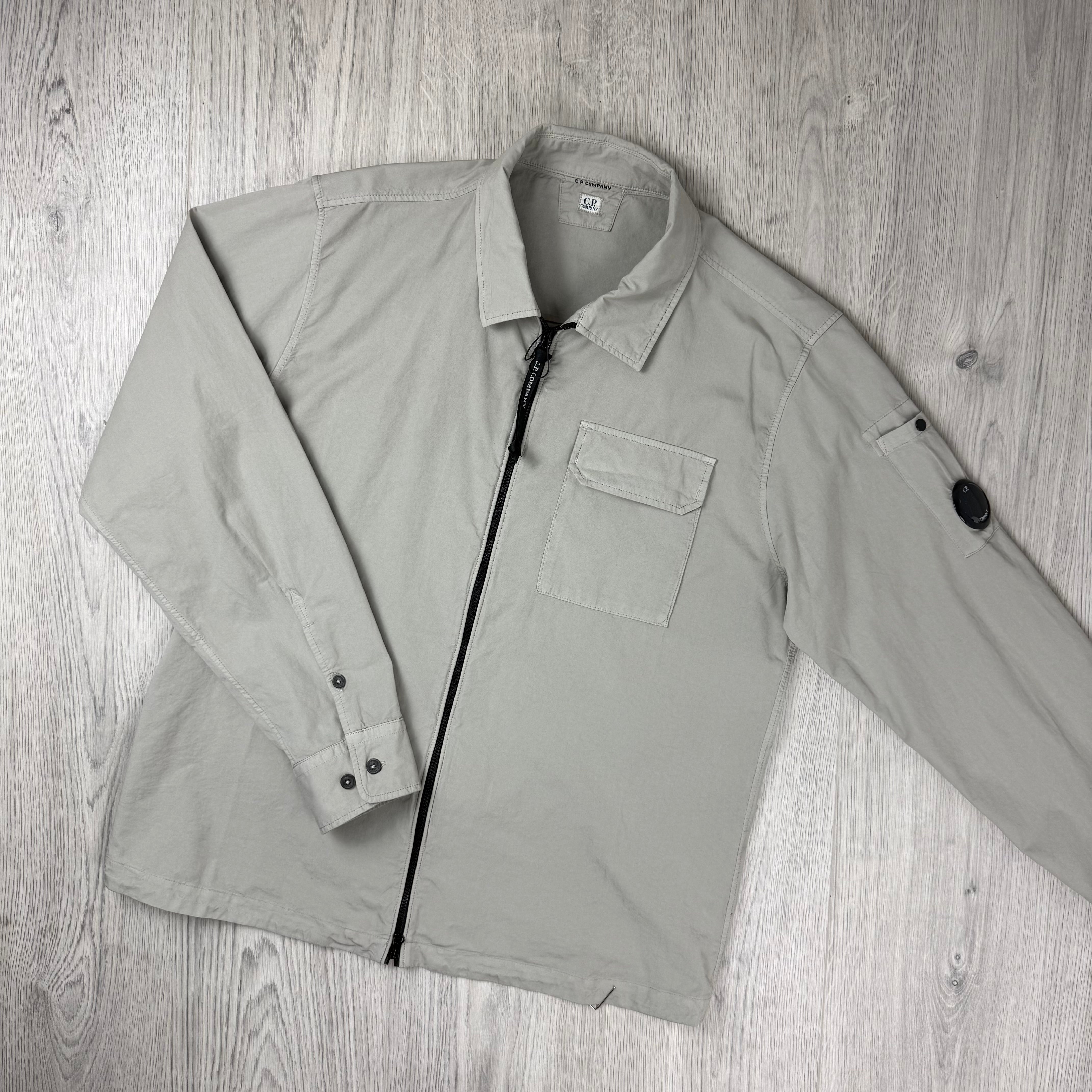 CP Company Zip Overshirt - Dove