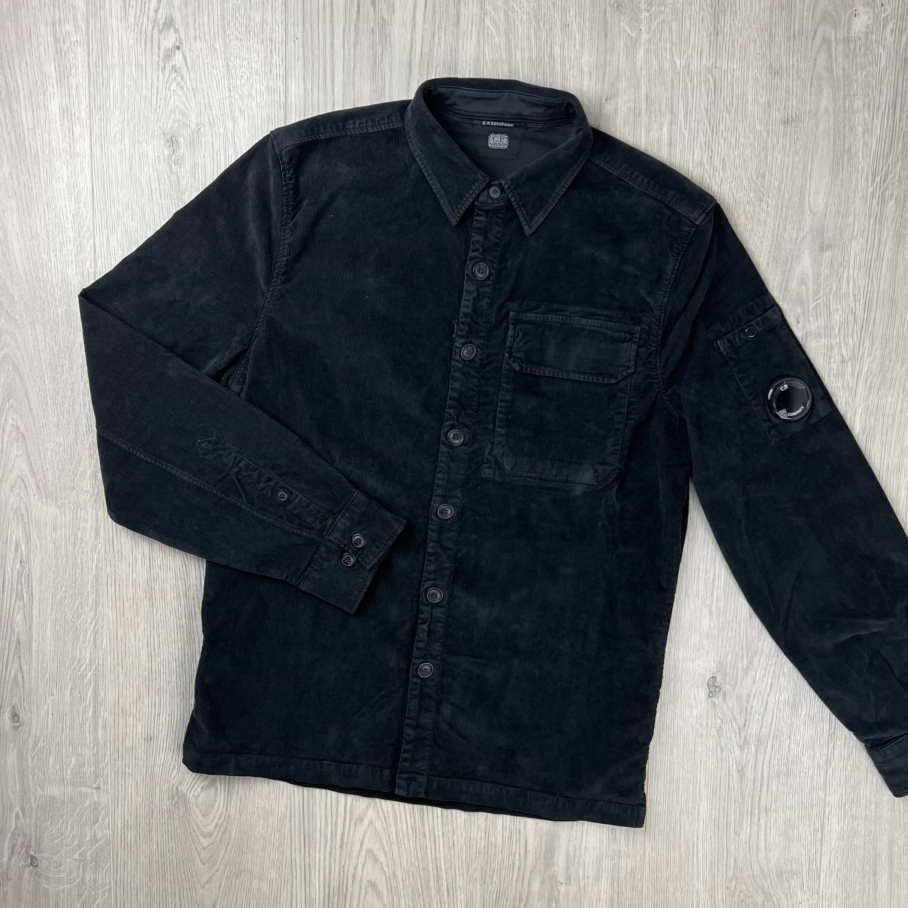 CP Company Corduroy Overshirt - Black