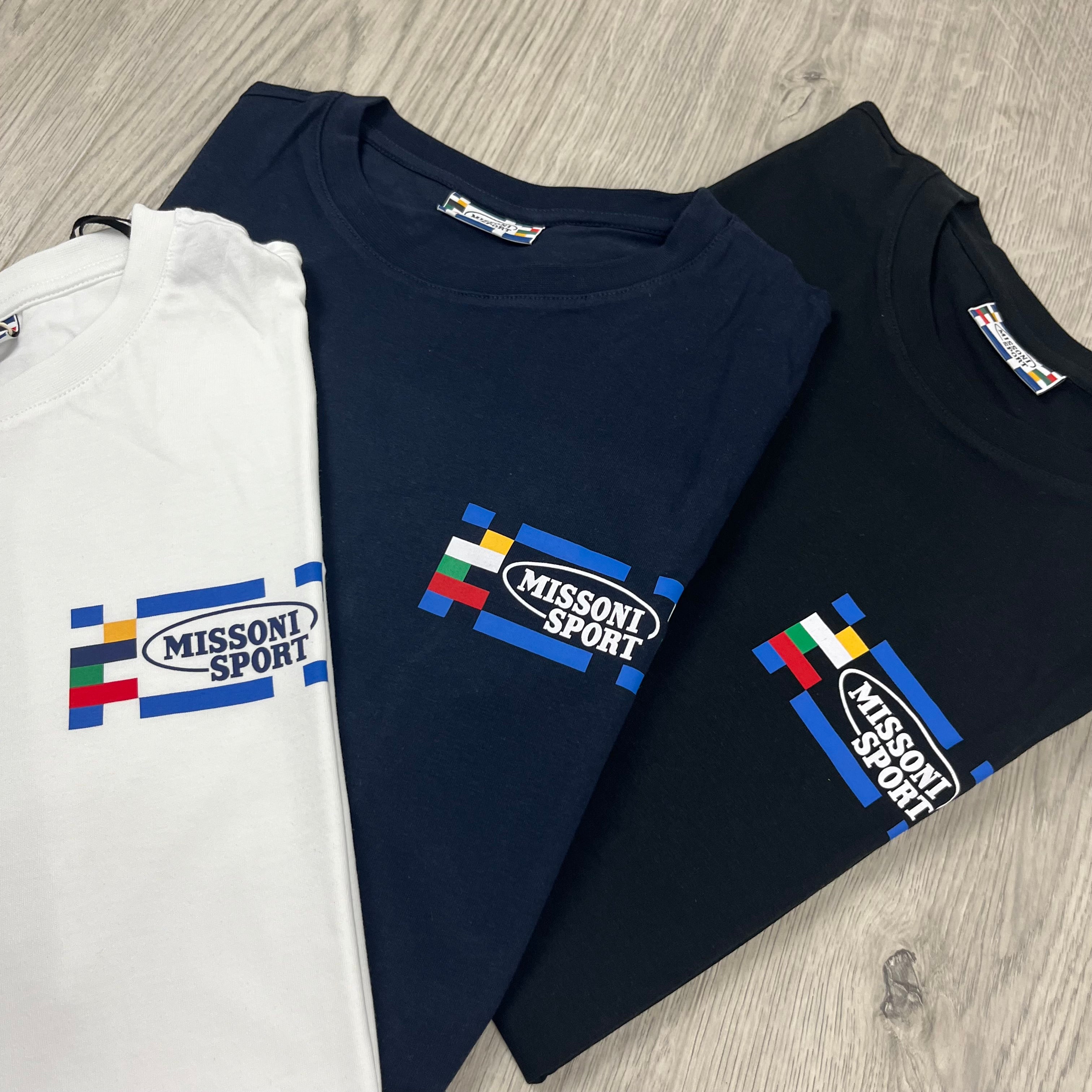 Missoni Sport T-Shirt Pack - White/Navy/Black