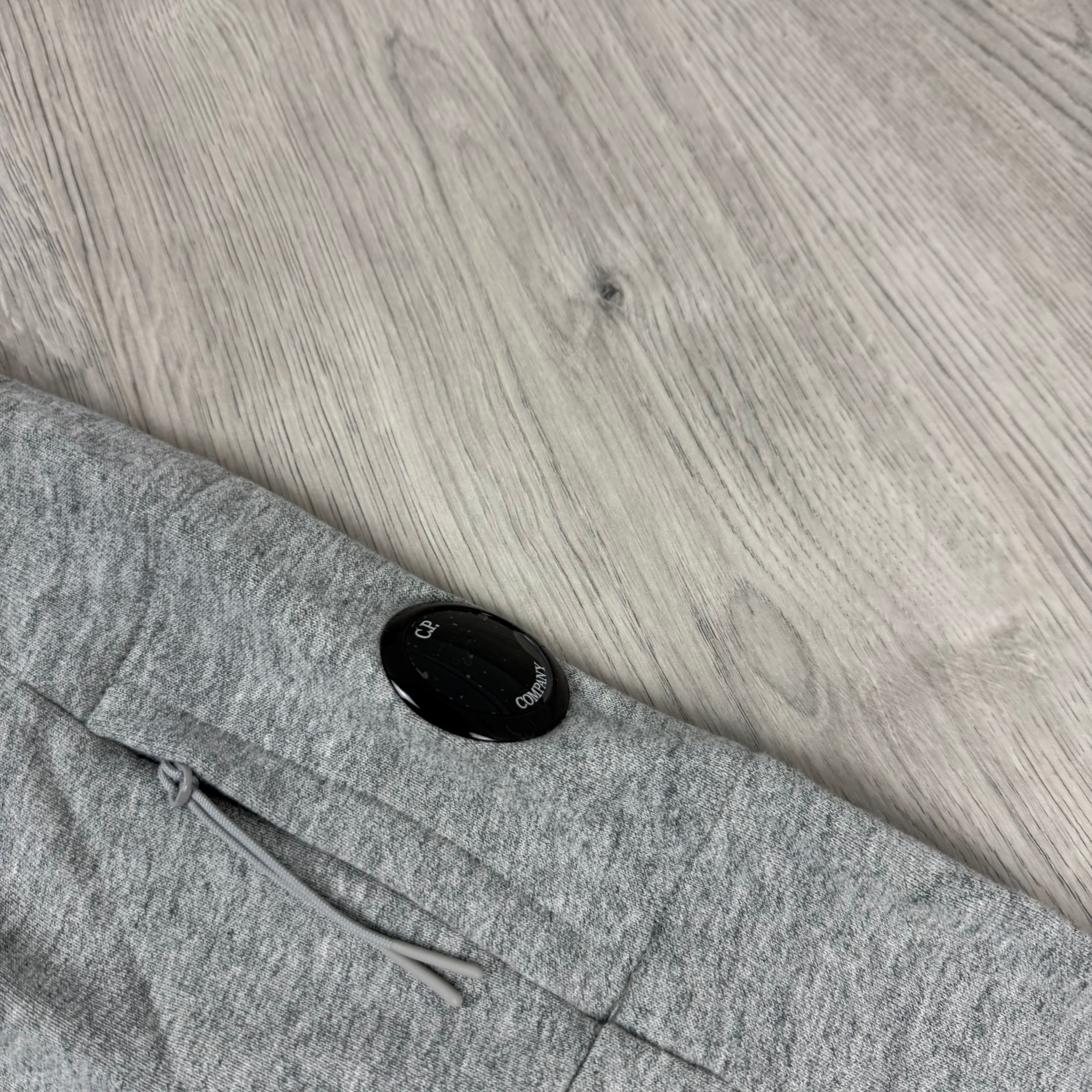 CP Company Raised Fleece Zip Hoodie - Grey