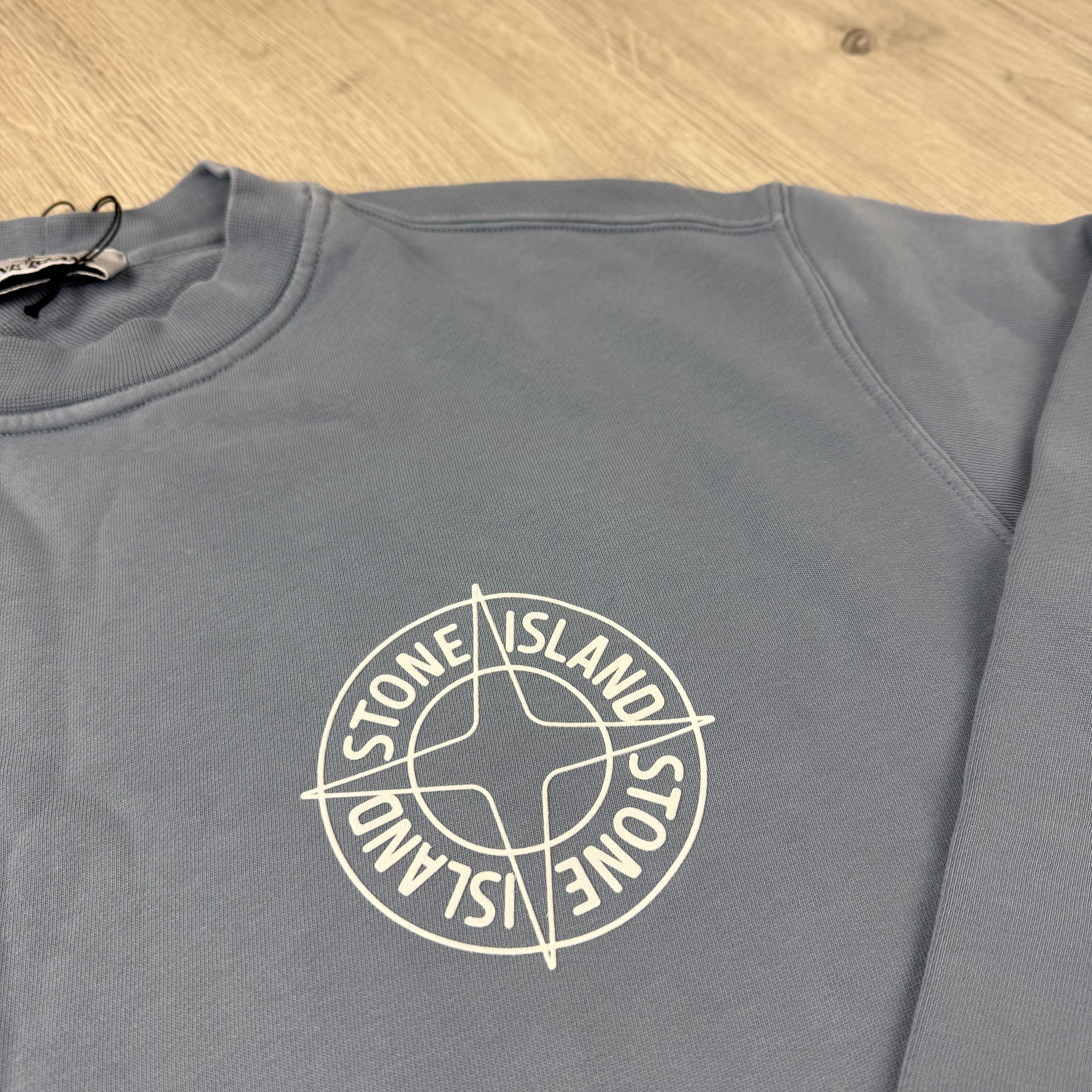 Stone Island Printed Sweatshirt - Avio Blue