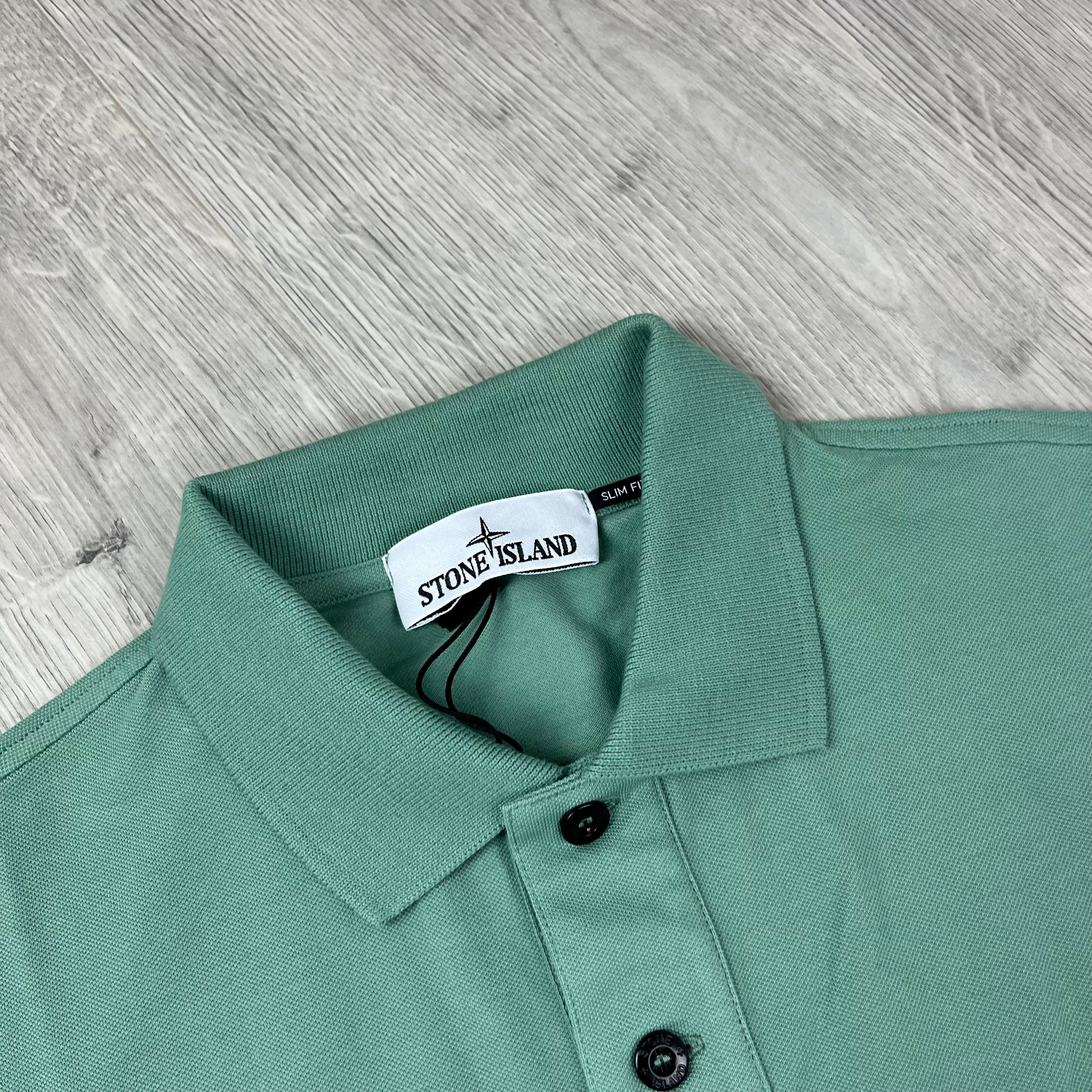 Stone Island Patch Polo Shirt - Mint