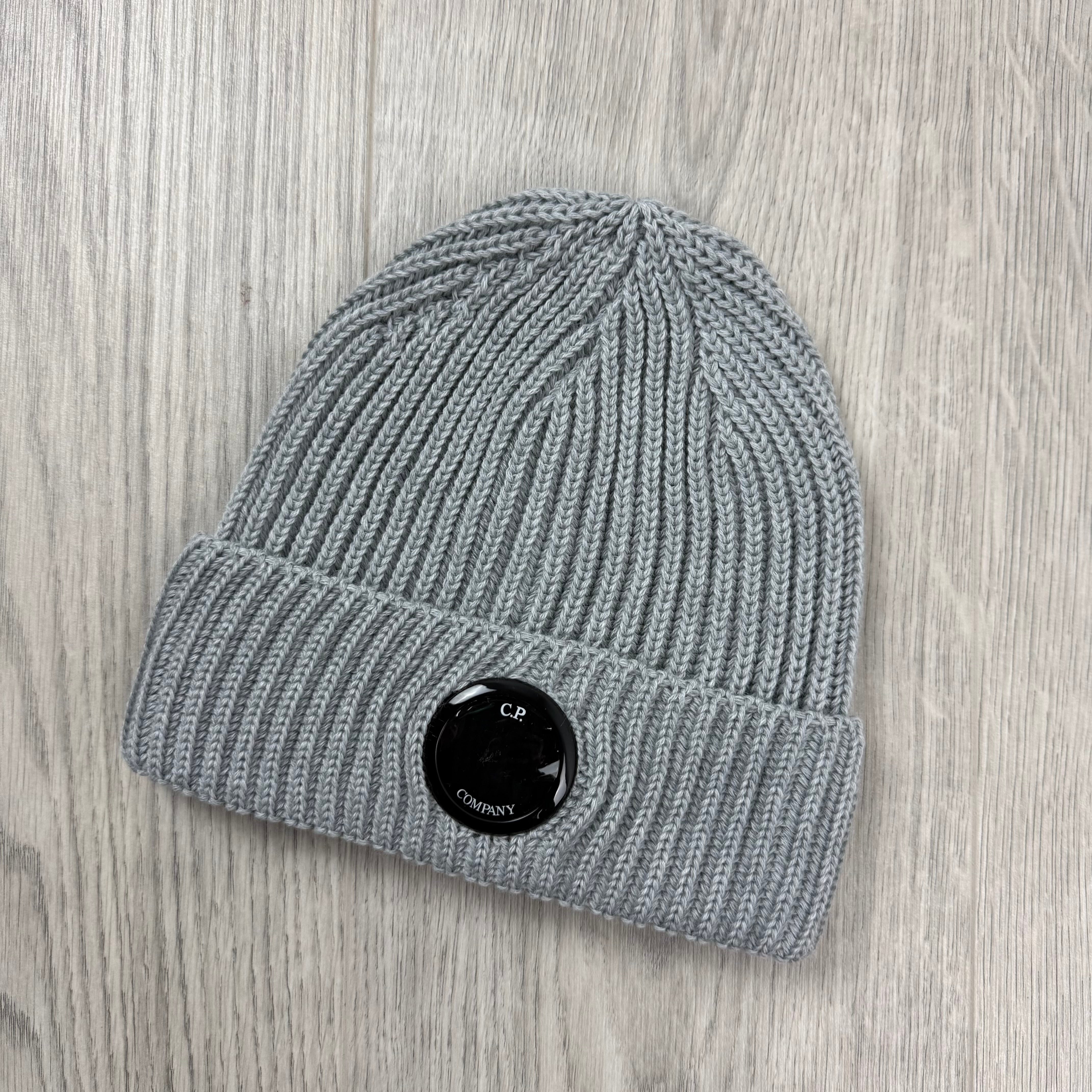 CP Company Lens Beanie - Moon Melange