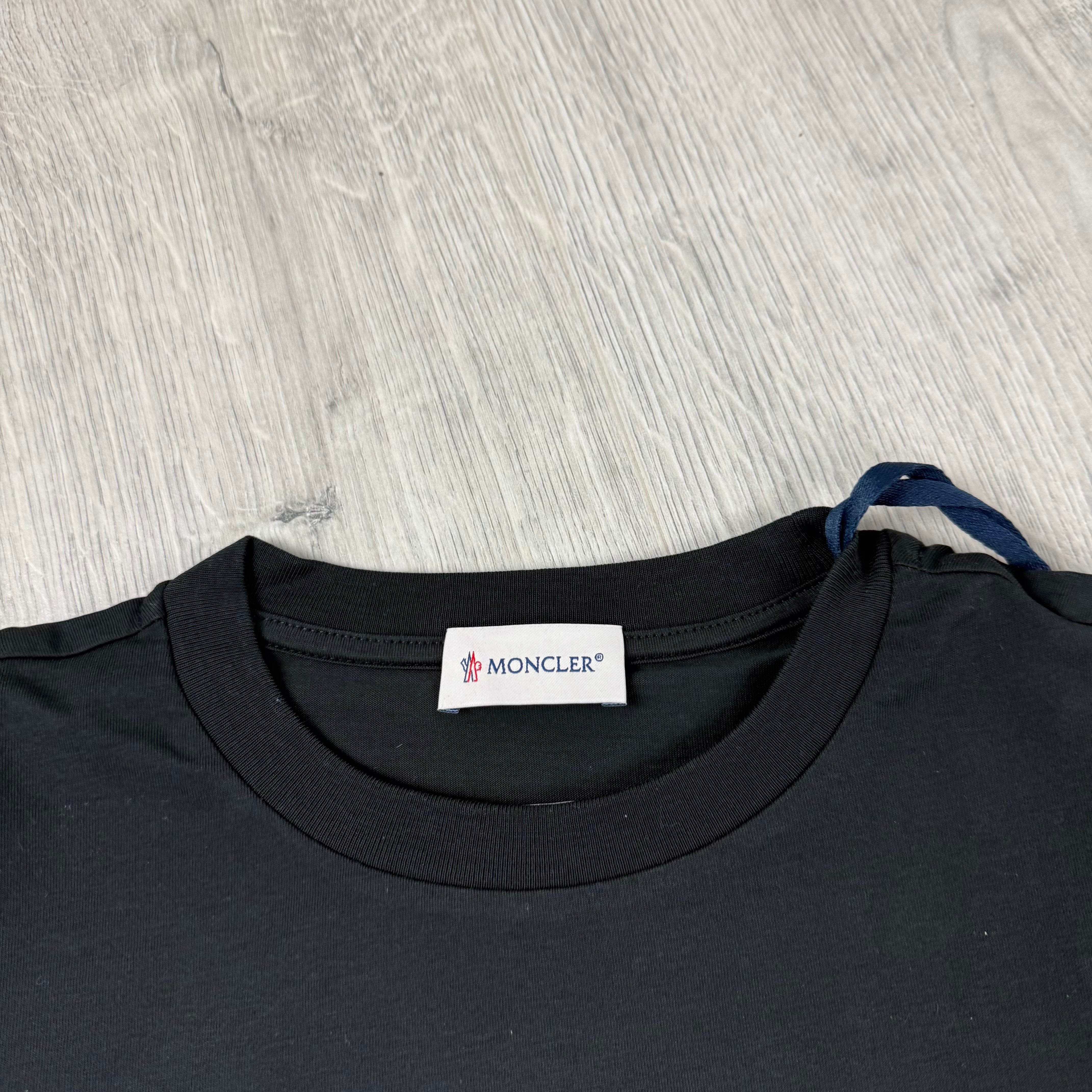 Moncler Junior Scribble T-Shirt - Black