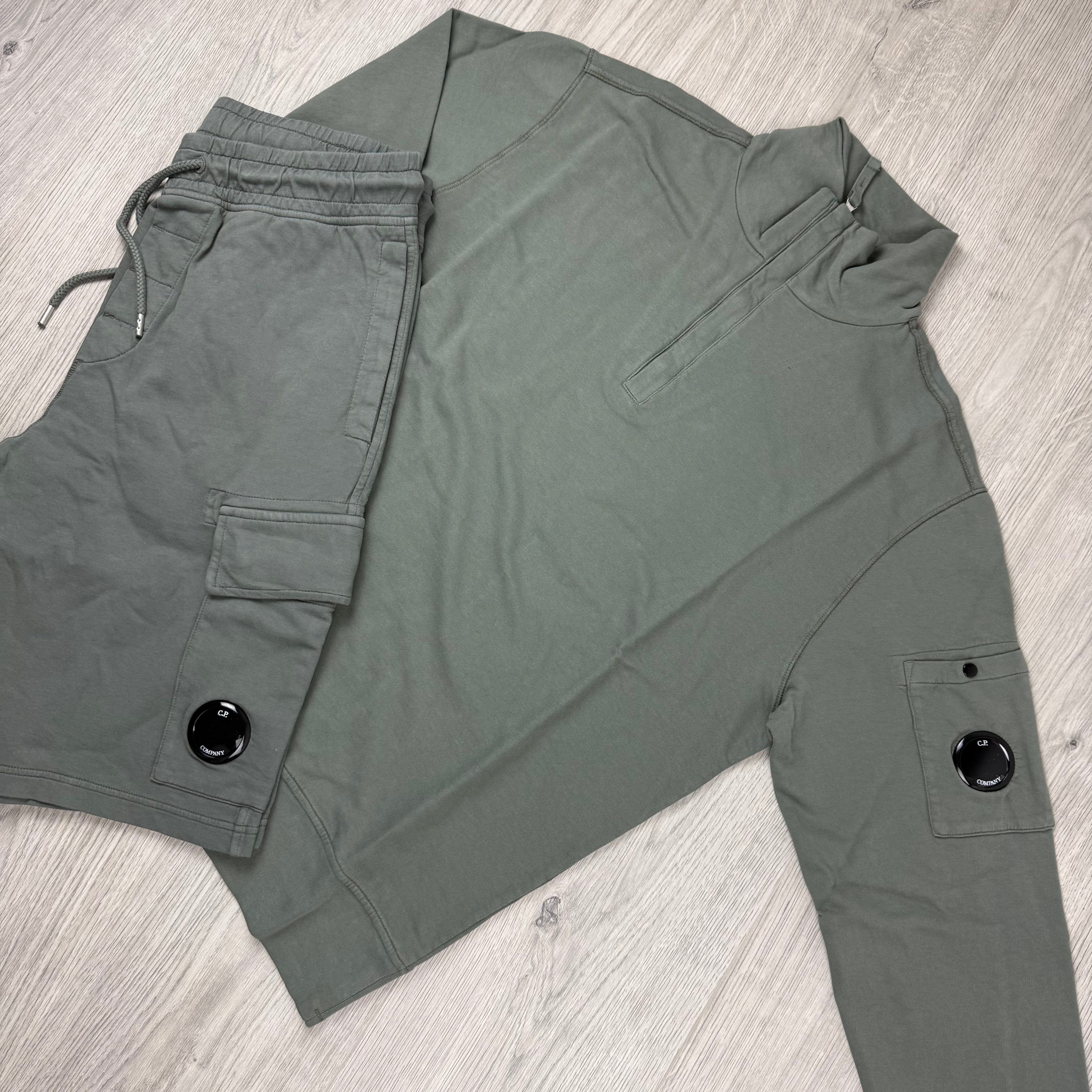 CP Company Light Fleece Tracksuit - Gunmetal
