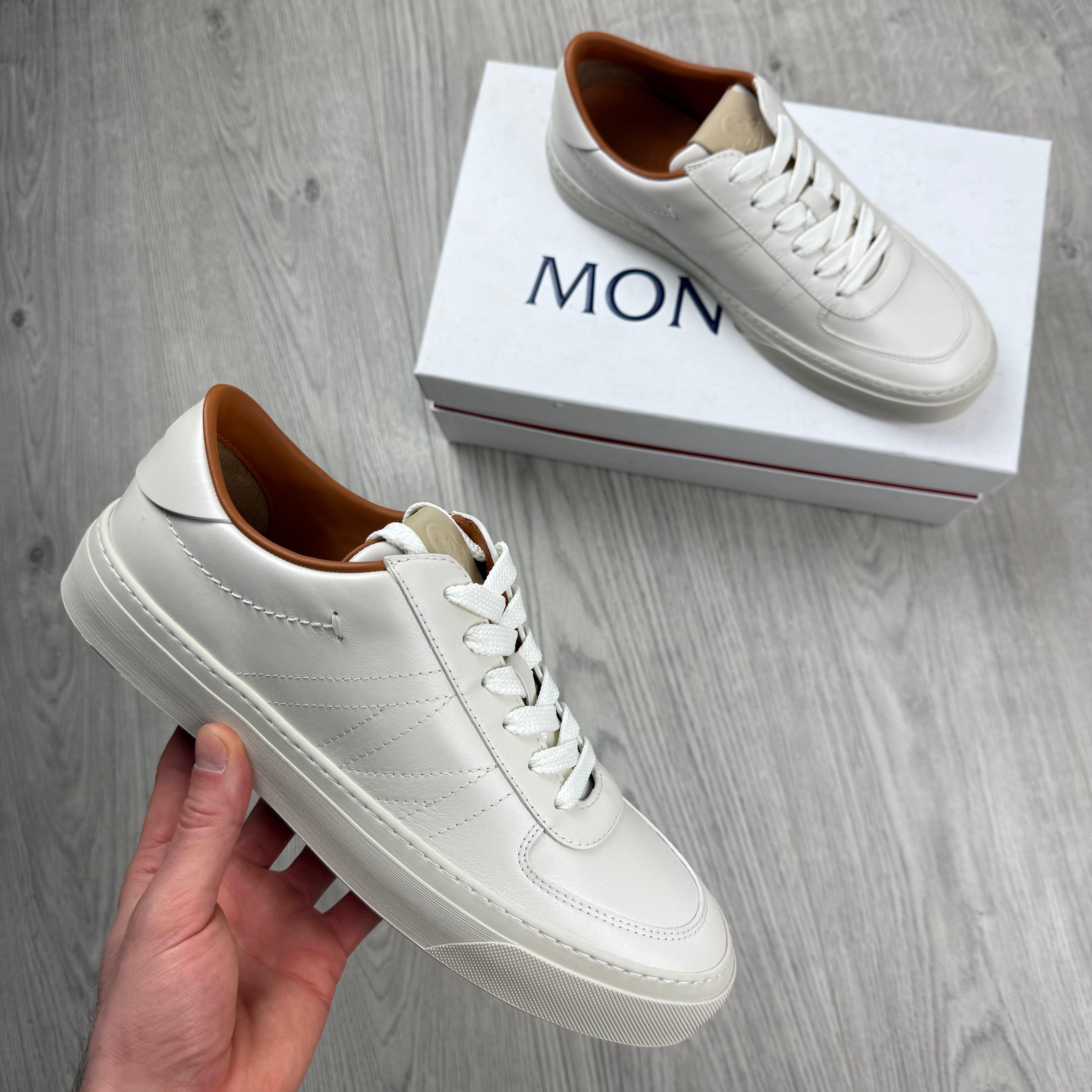 Moncler 'Monclub' Nubuck Sneakers - White
