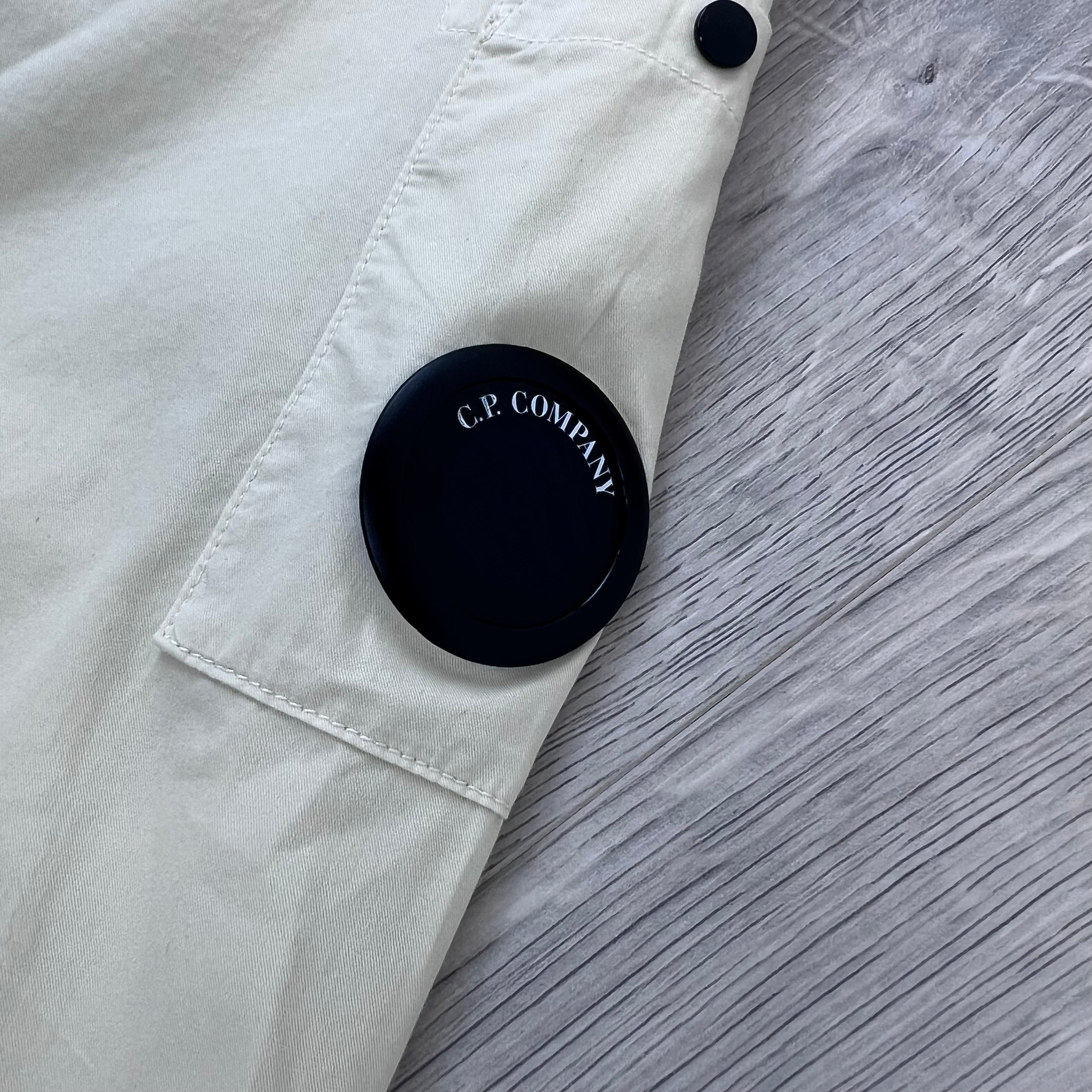 CP Company Zip Overshirt - Silver Birch
