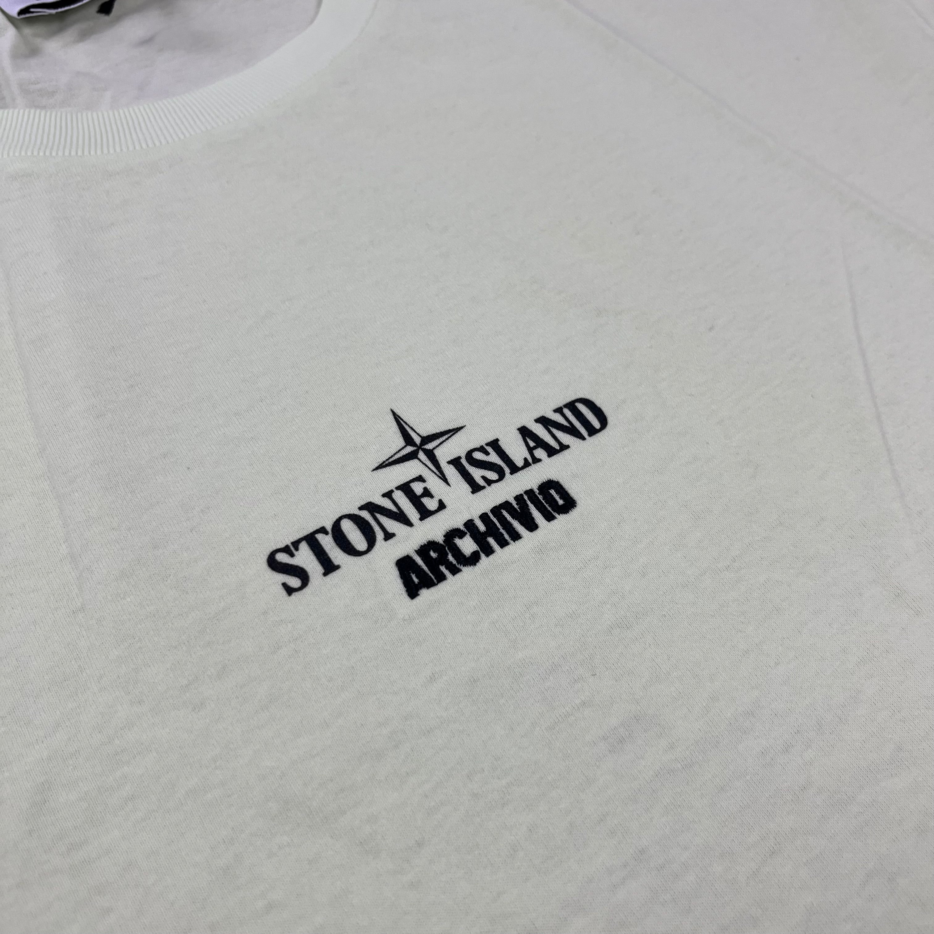 Men's Stone Island Archivio T-Shirt in Light Green. On sale at Open Attire.