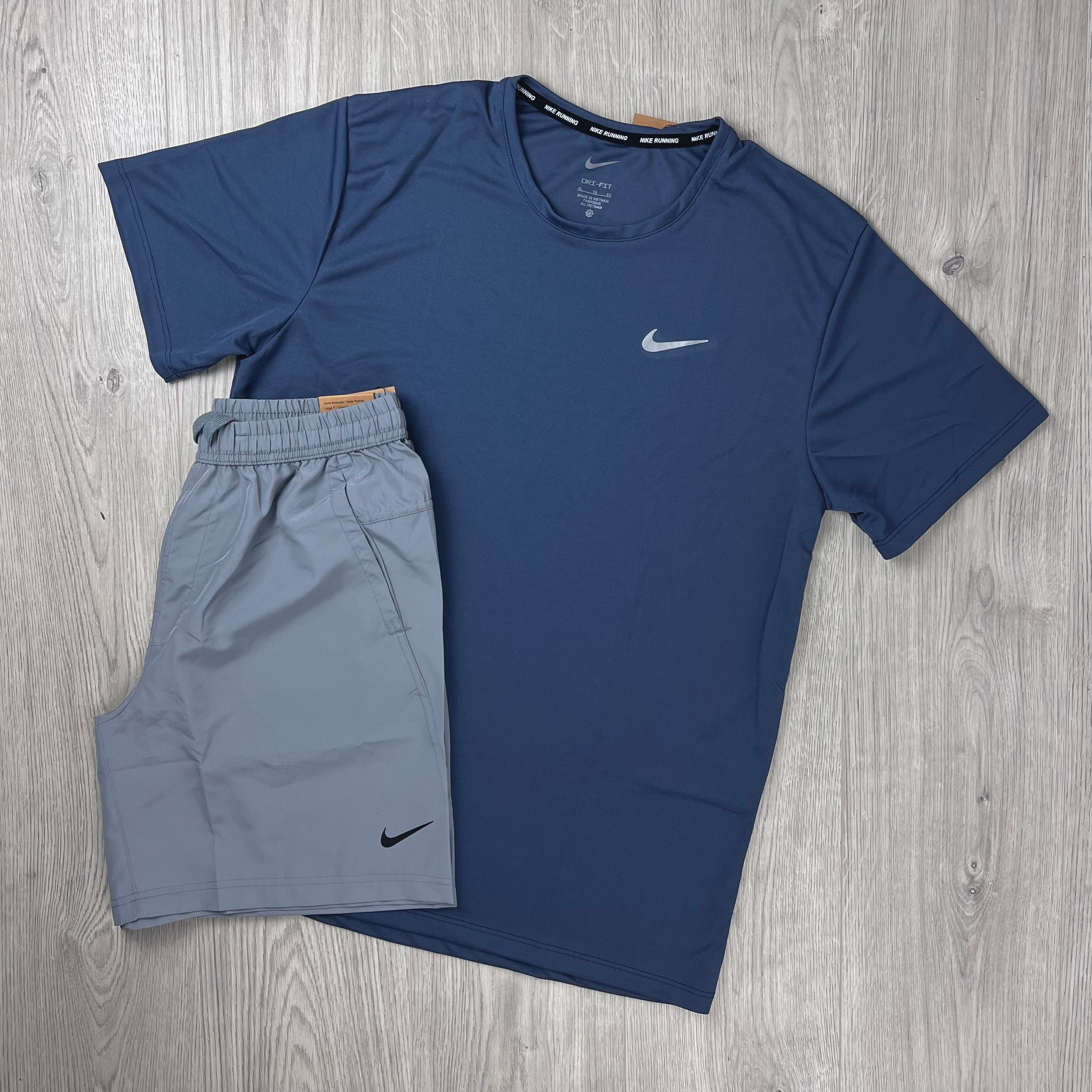 Nike 'Miler' Set - Thunder Blue/Smoke Grey