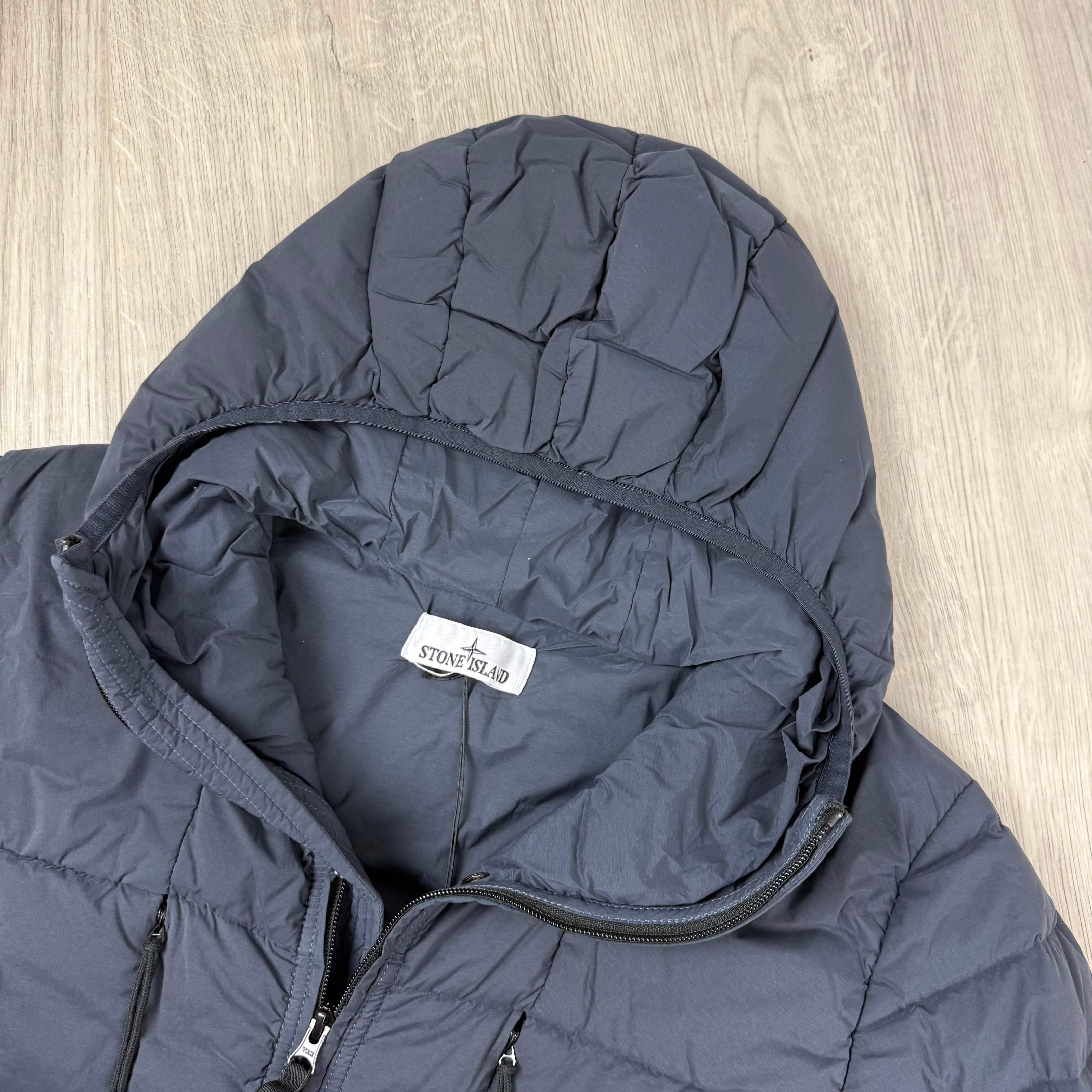 Stone Island Seamless Down Jacket - Navy