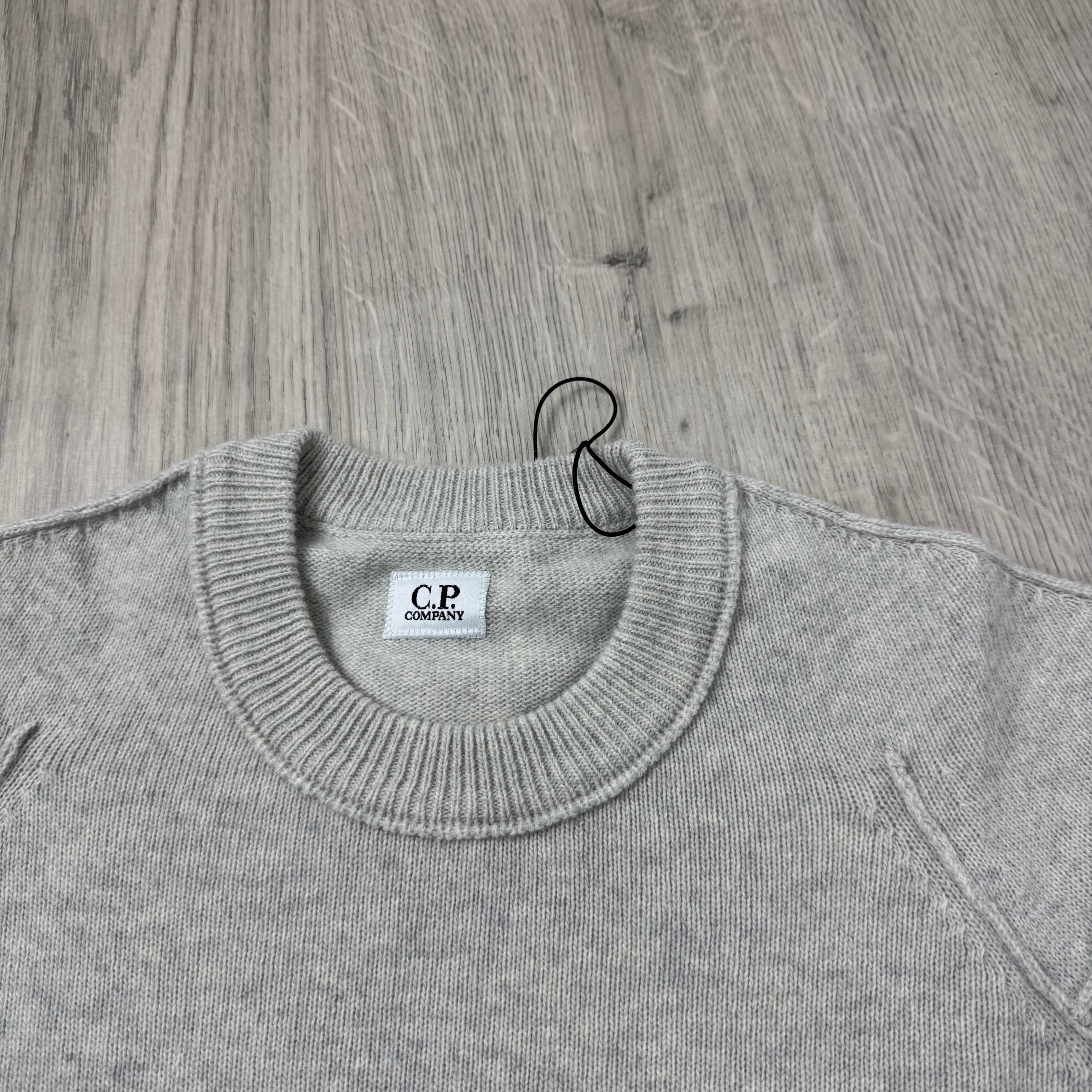 CP Company Knit Sweatshirt - Off White Melange