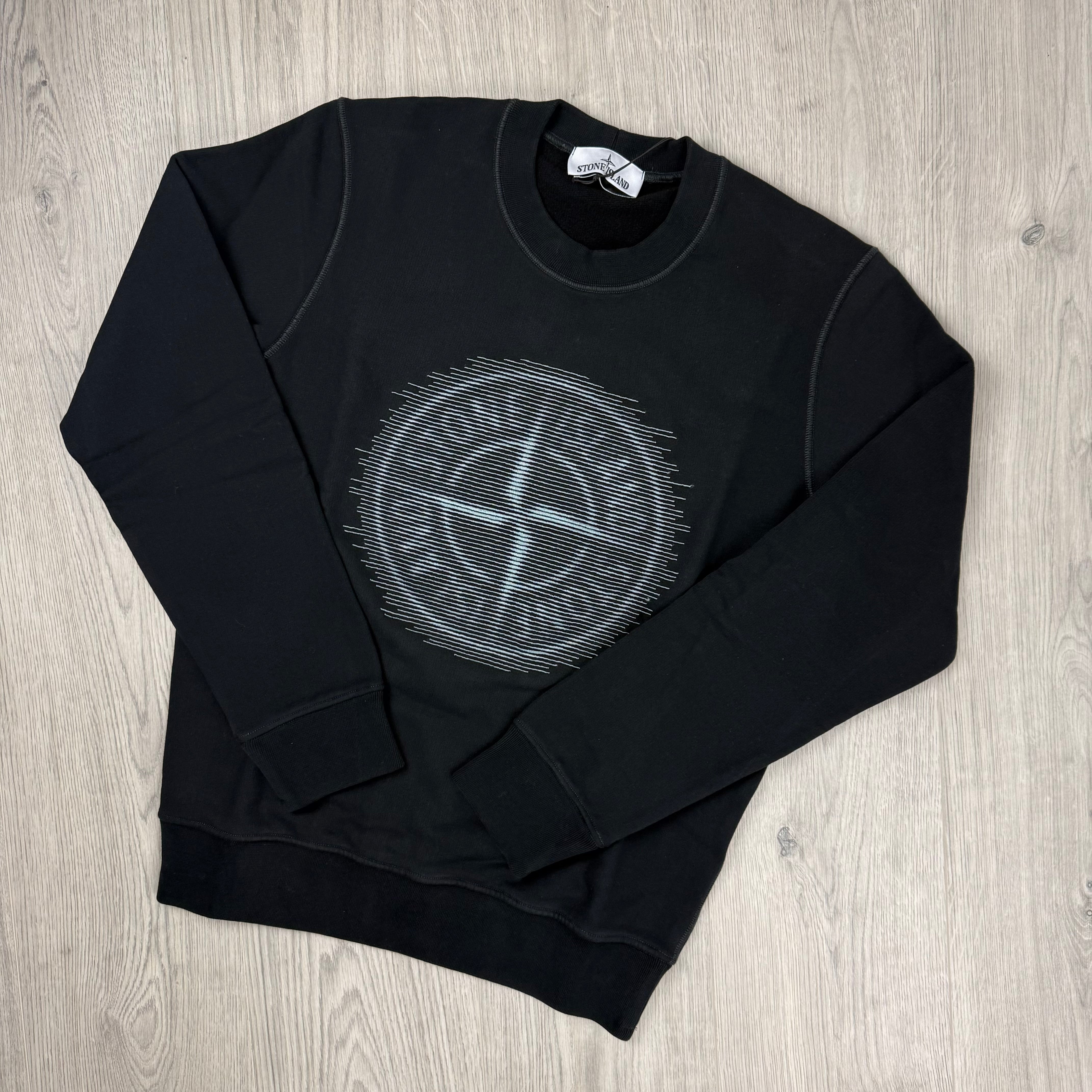Stone Island Embroidered Sweatshirt - Black