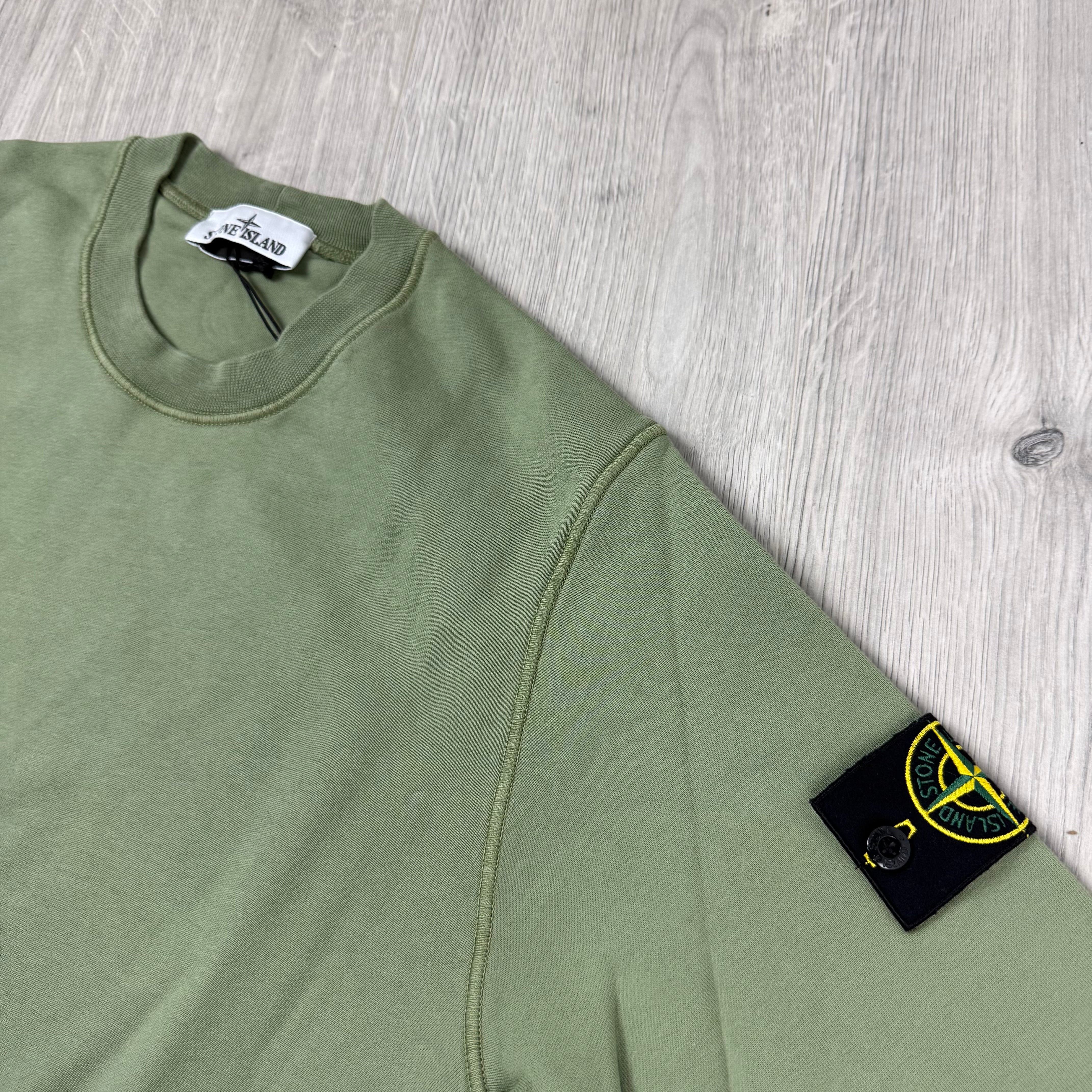 Stone Island Dyed Sweatshirt - Sage