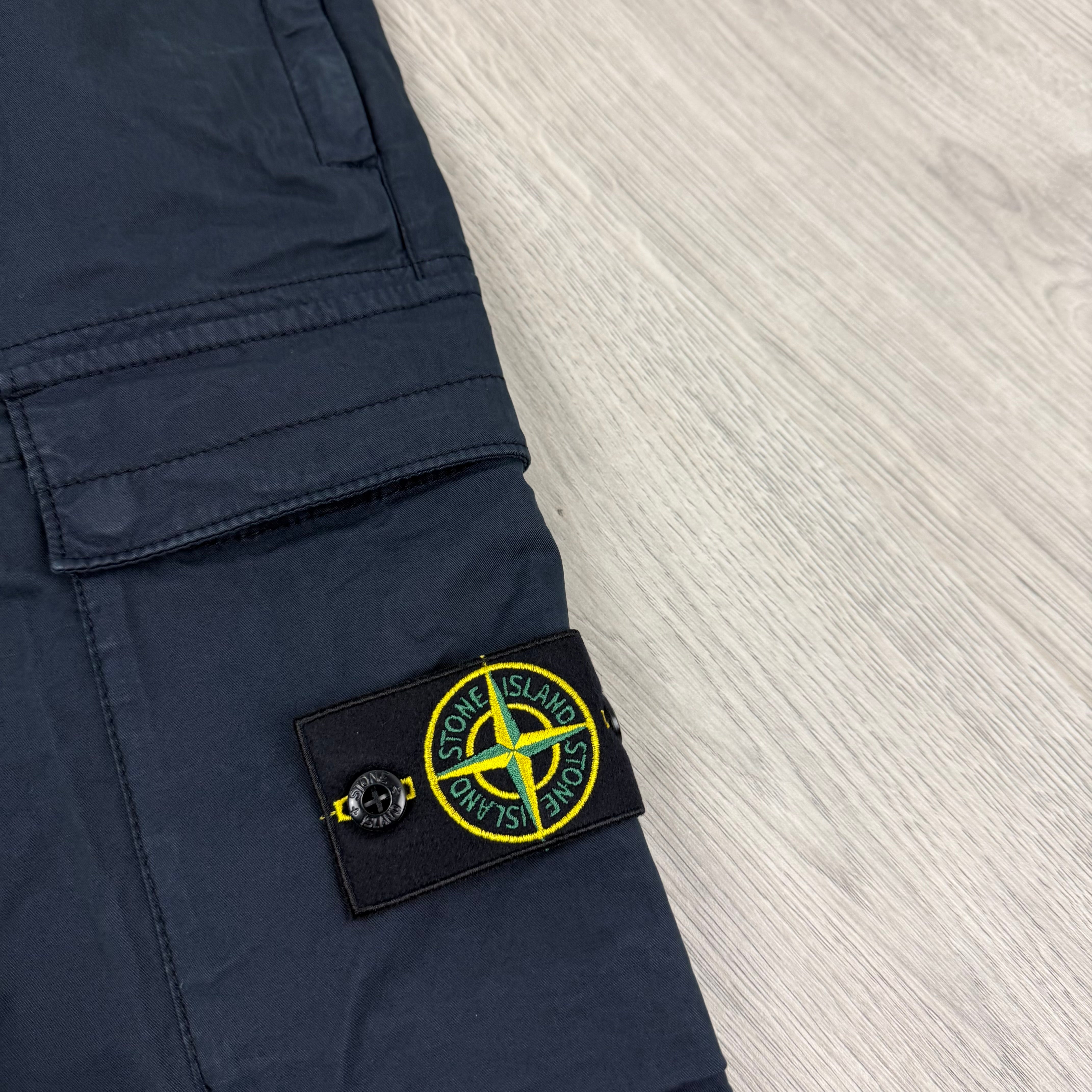 Stone Island Supima Cargo Trousers - Navy