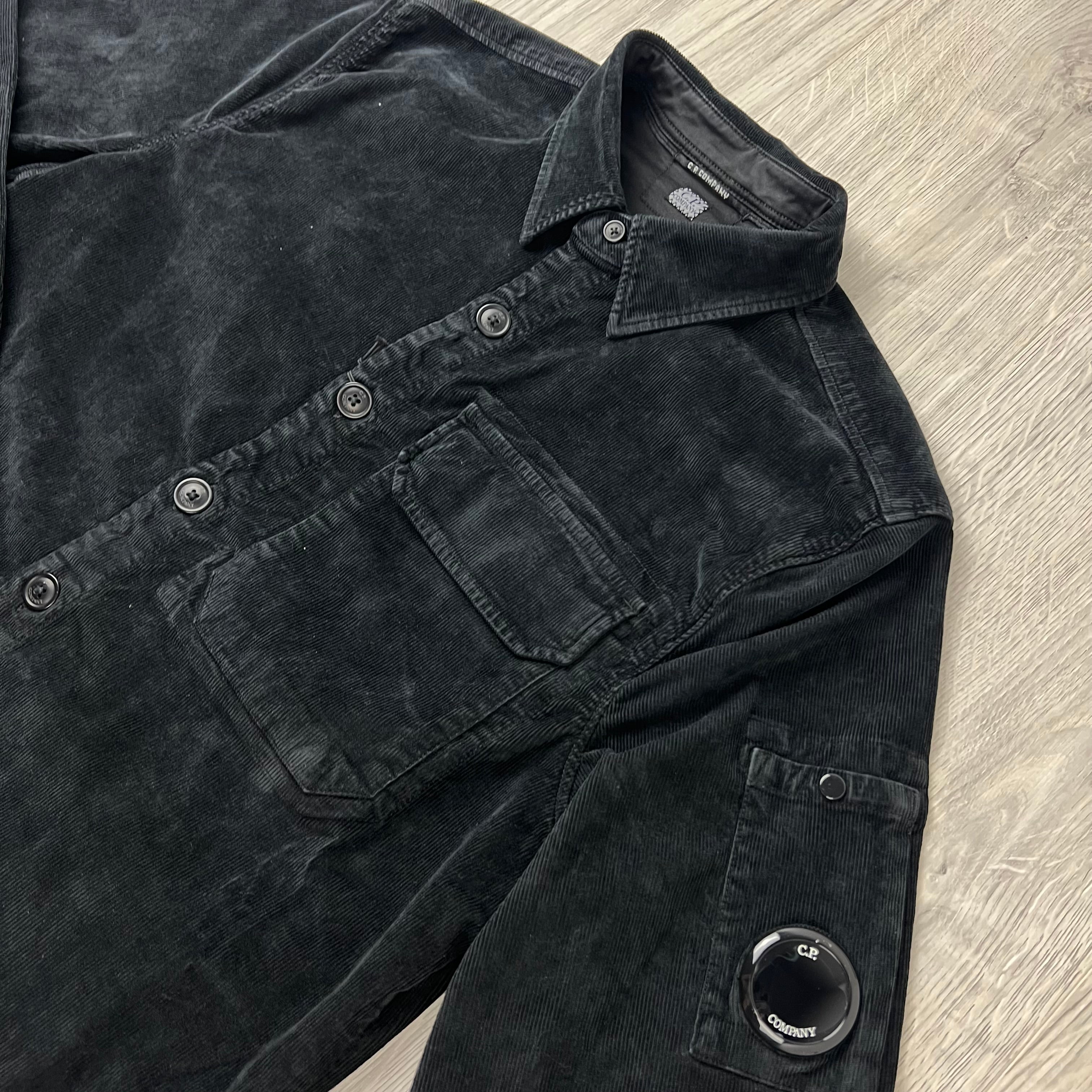 CP Company Corduroy Overshirt - Black