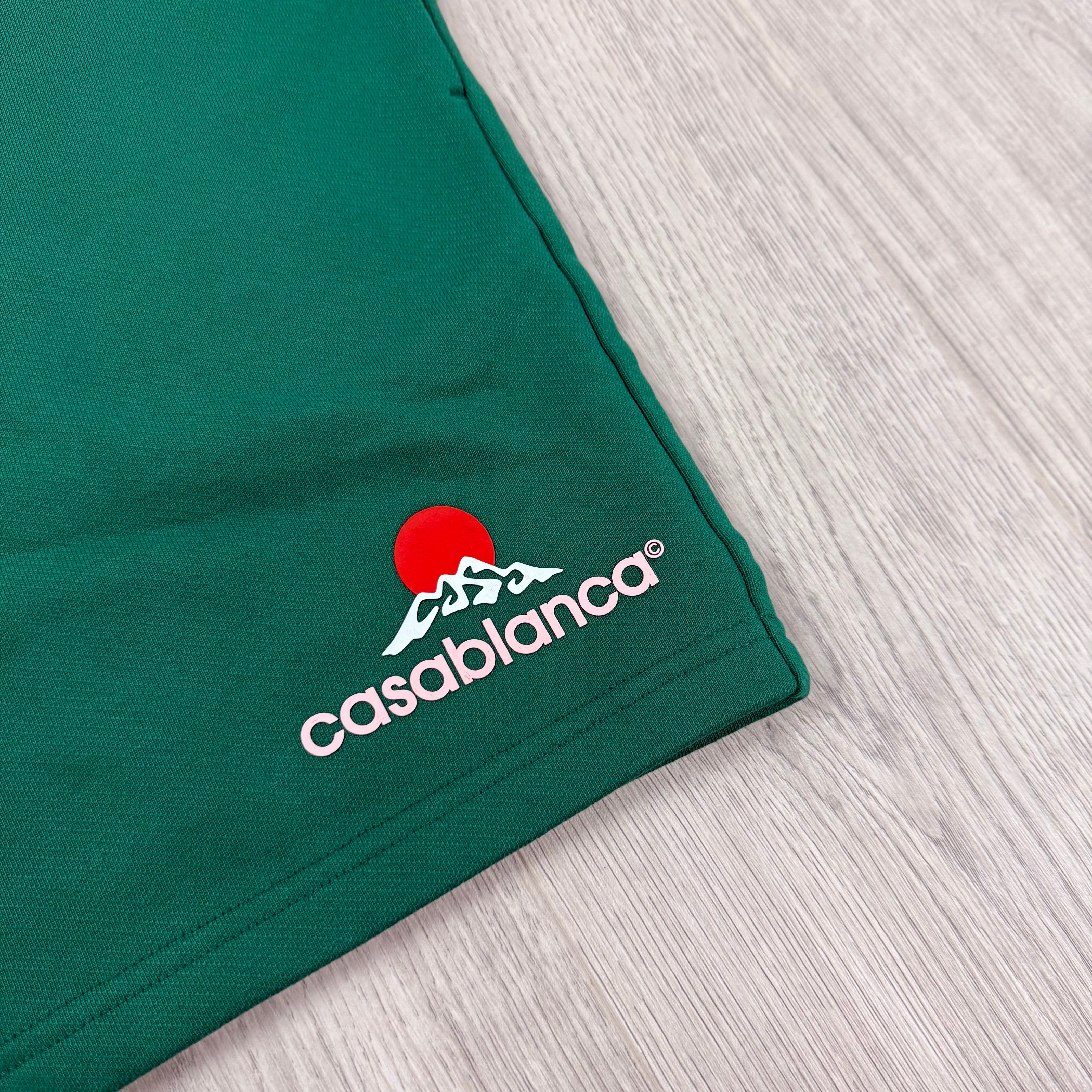 Casablanca 'Montagne' Jersey Shorts - Green