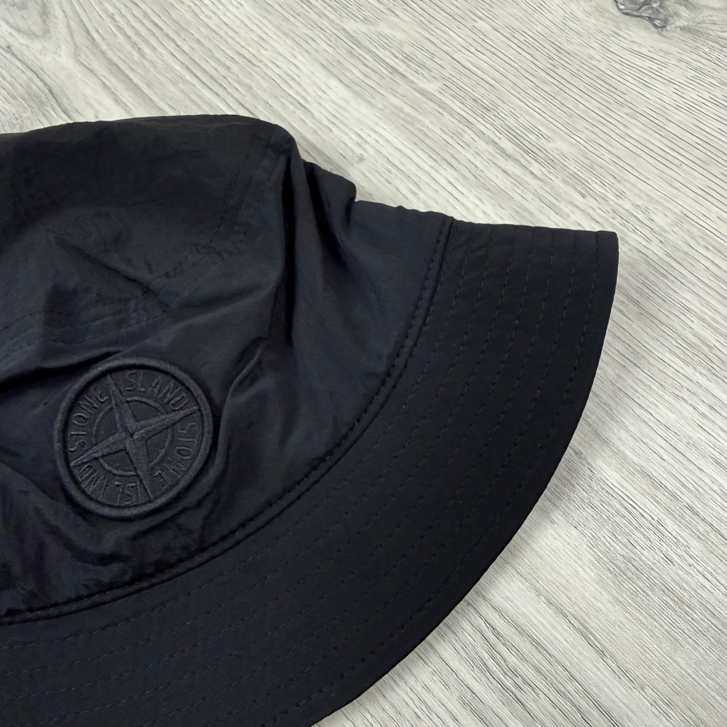 Stone Island Junior Bucket Hat - Black