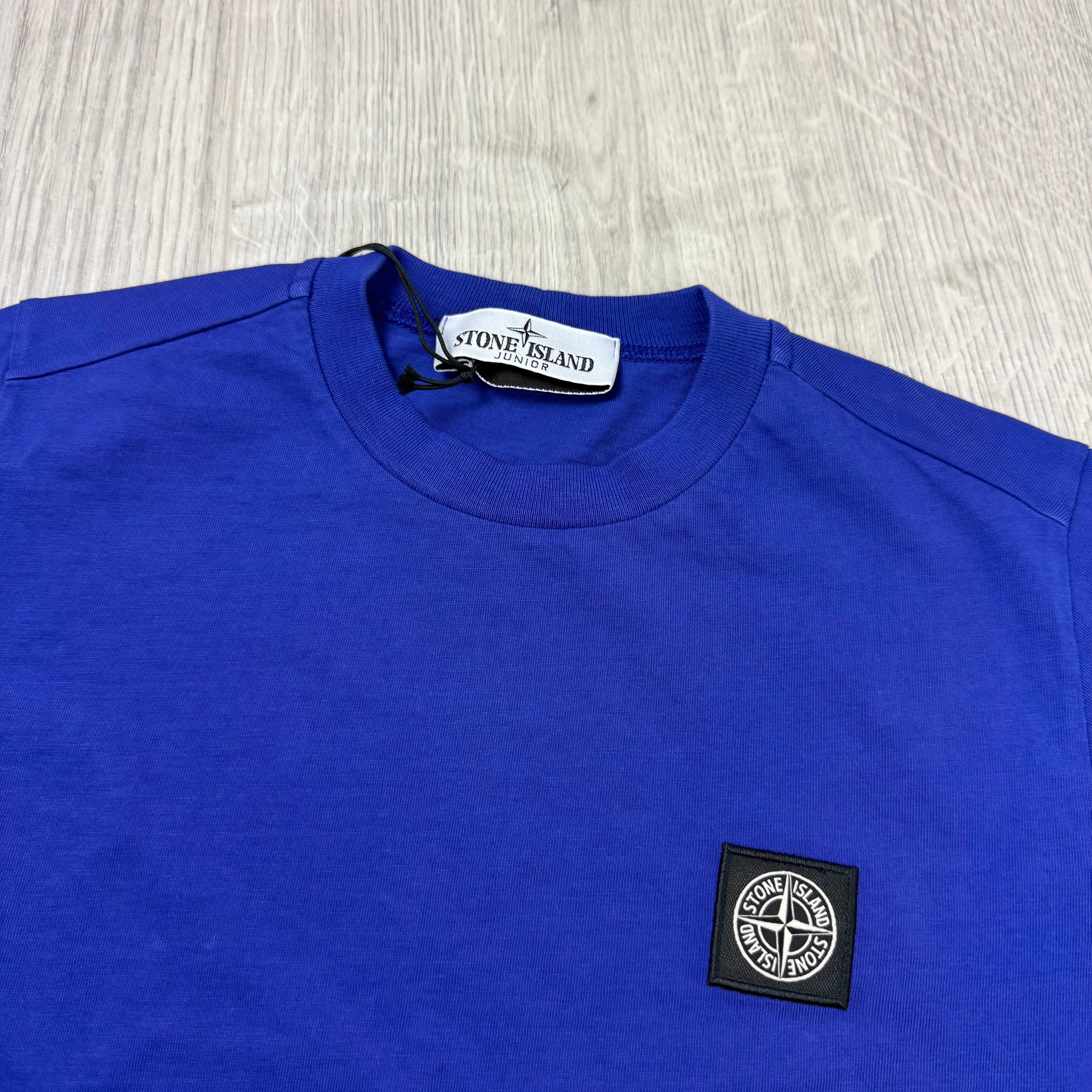 Stone Island Junior Patch T-Shirt - Bluette