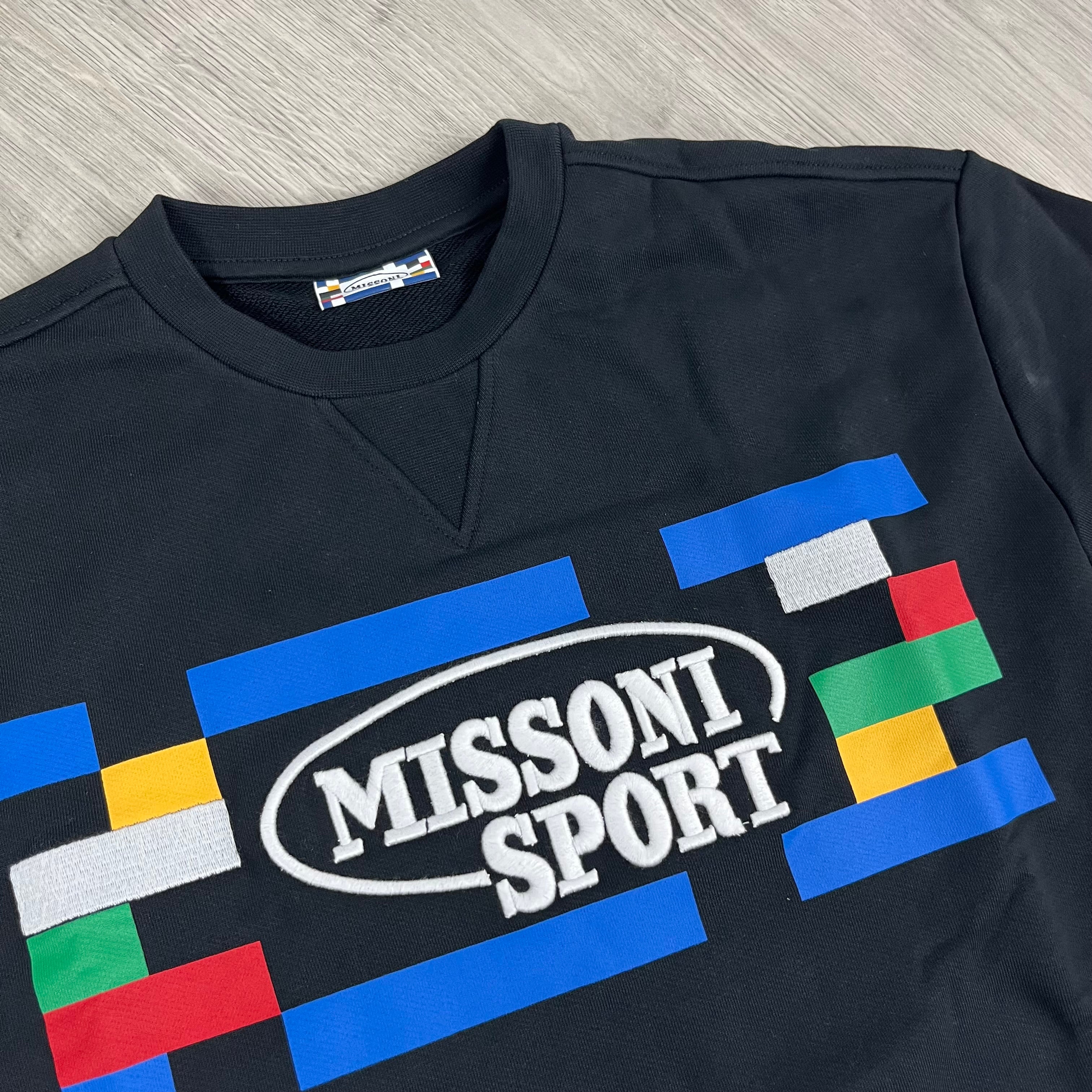 Men's Missoni Sport Sweatshirt in Black. On sale at Open Attire.
