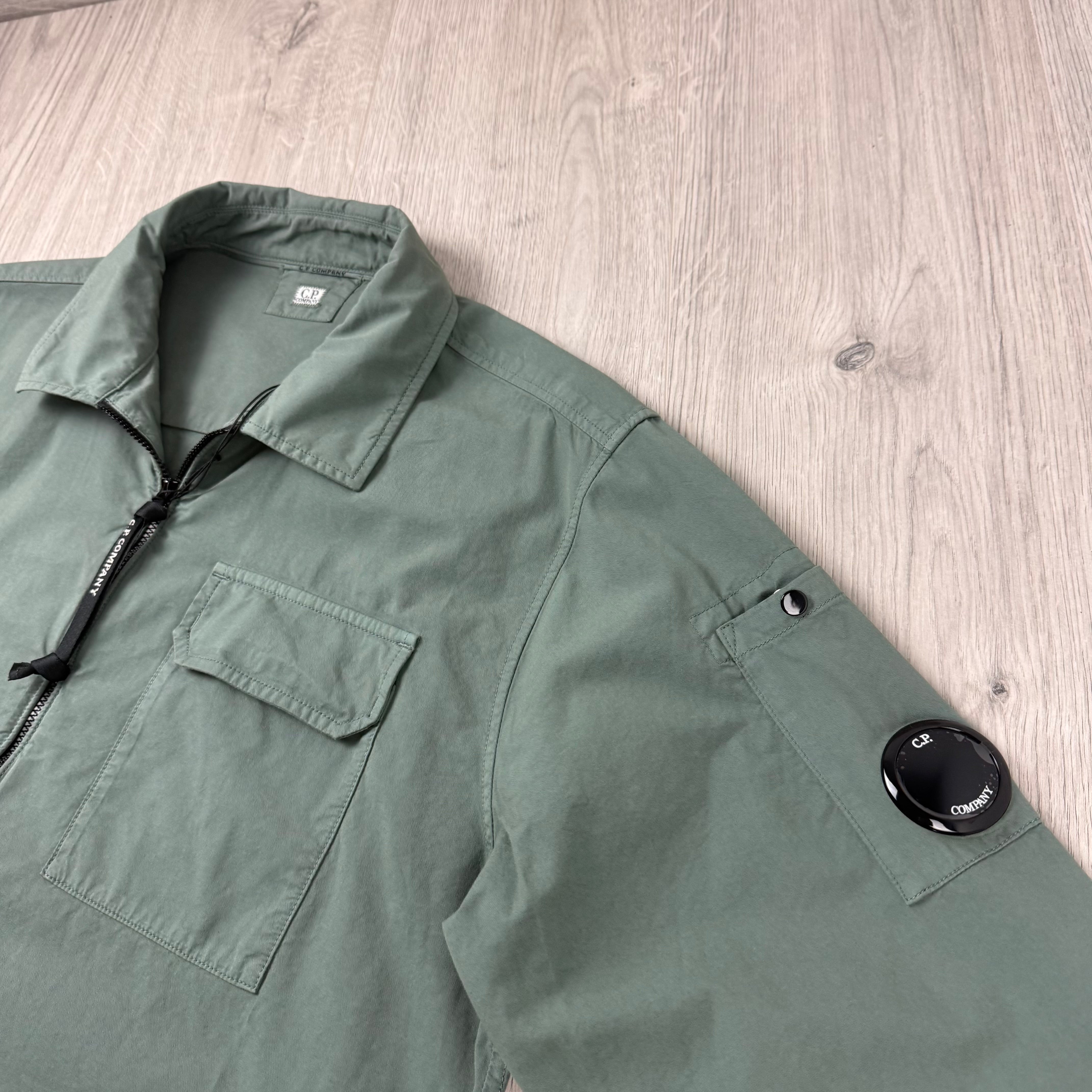 CP Company Zip Overshirt - Laurel Wreath