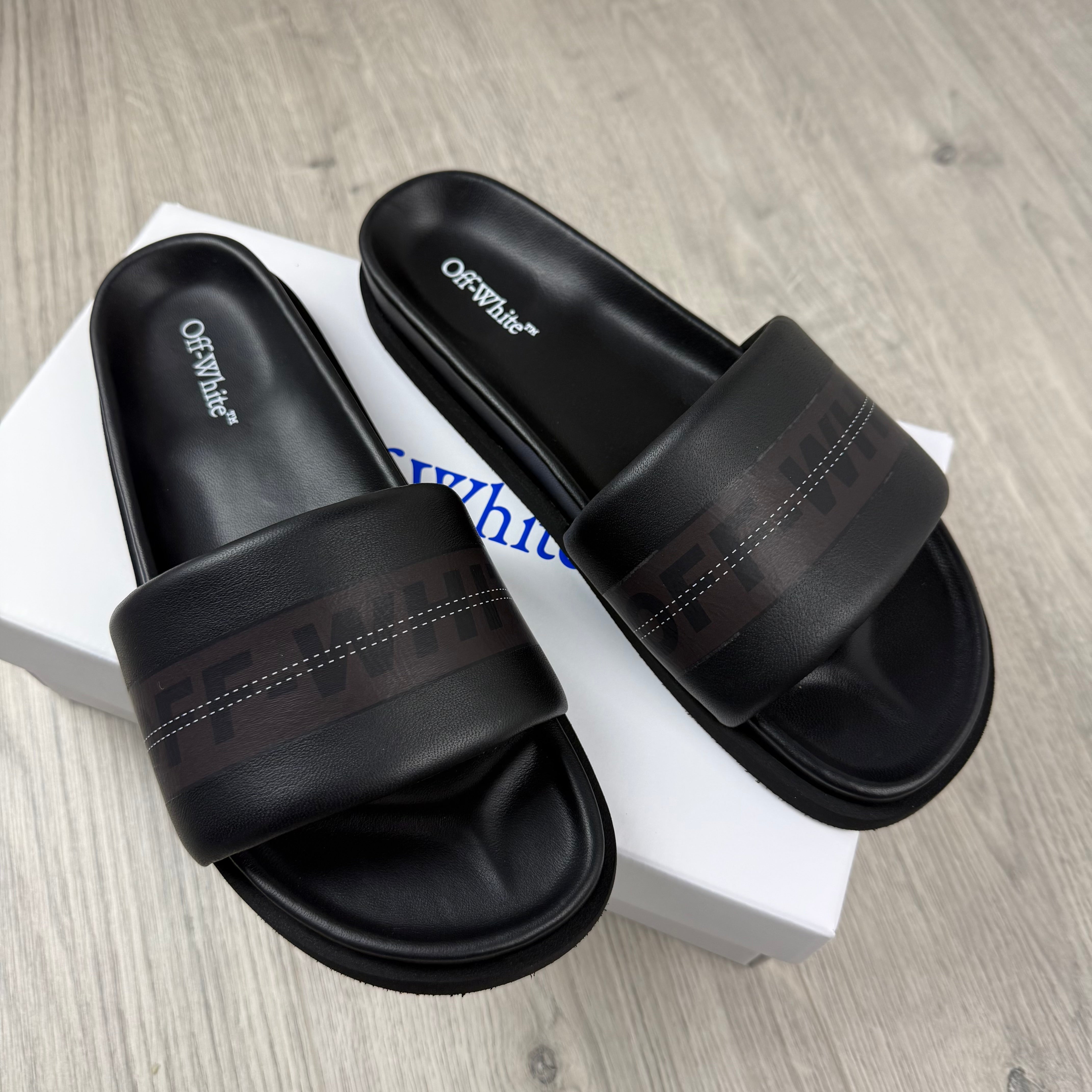 Off-White 'Industrial Belt' Slides - Black
