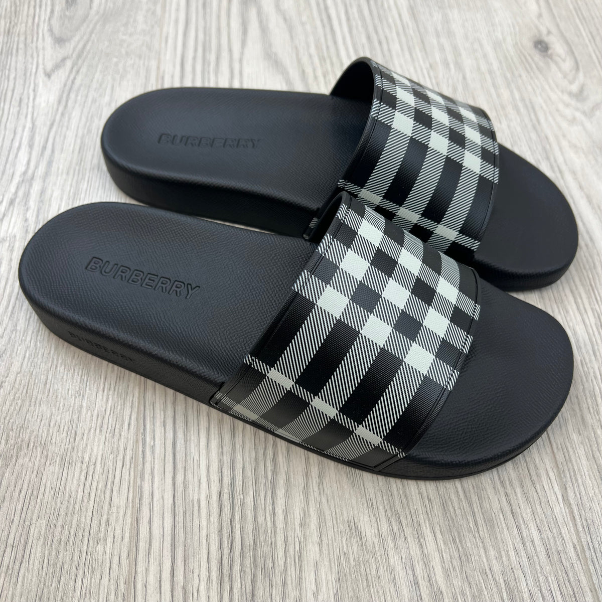 Burberry 'Furley' Slides - Black
