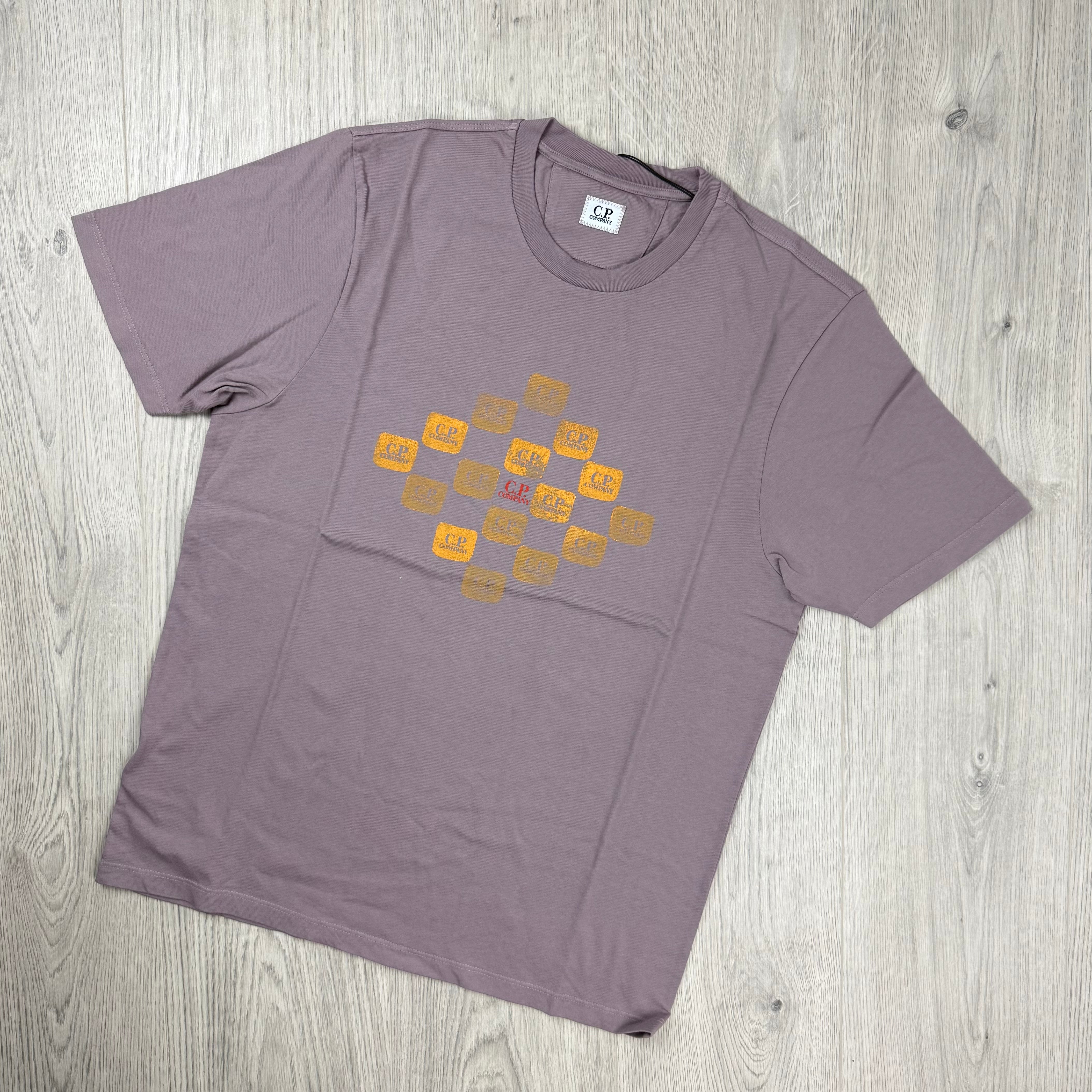 CP Company Printed T-Shirt - Dove