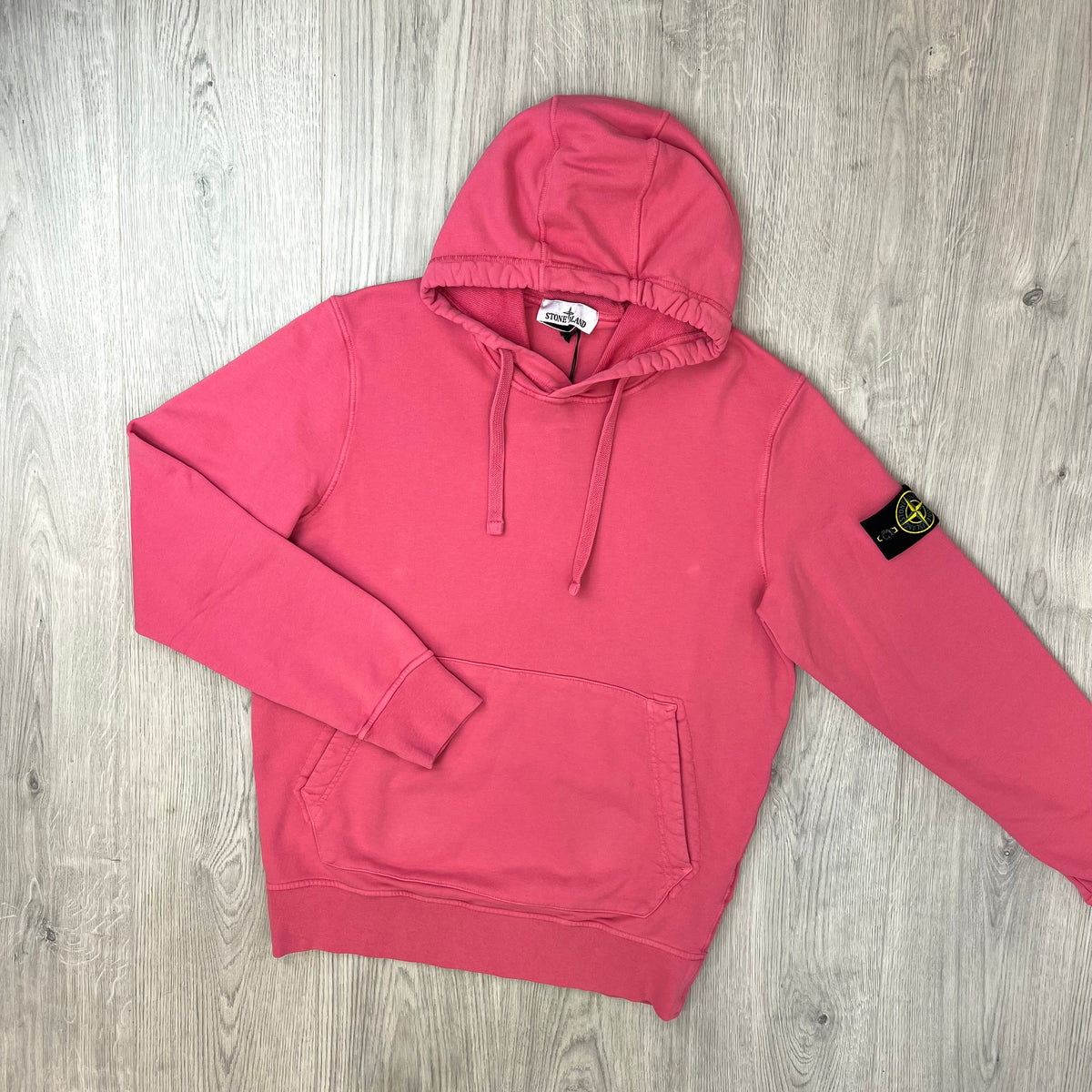 Stone Island Dyed Hoodie - Geranium