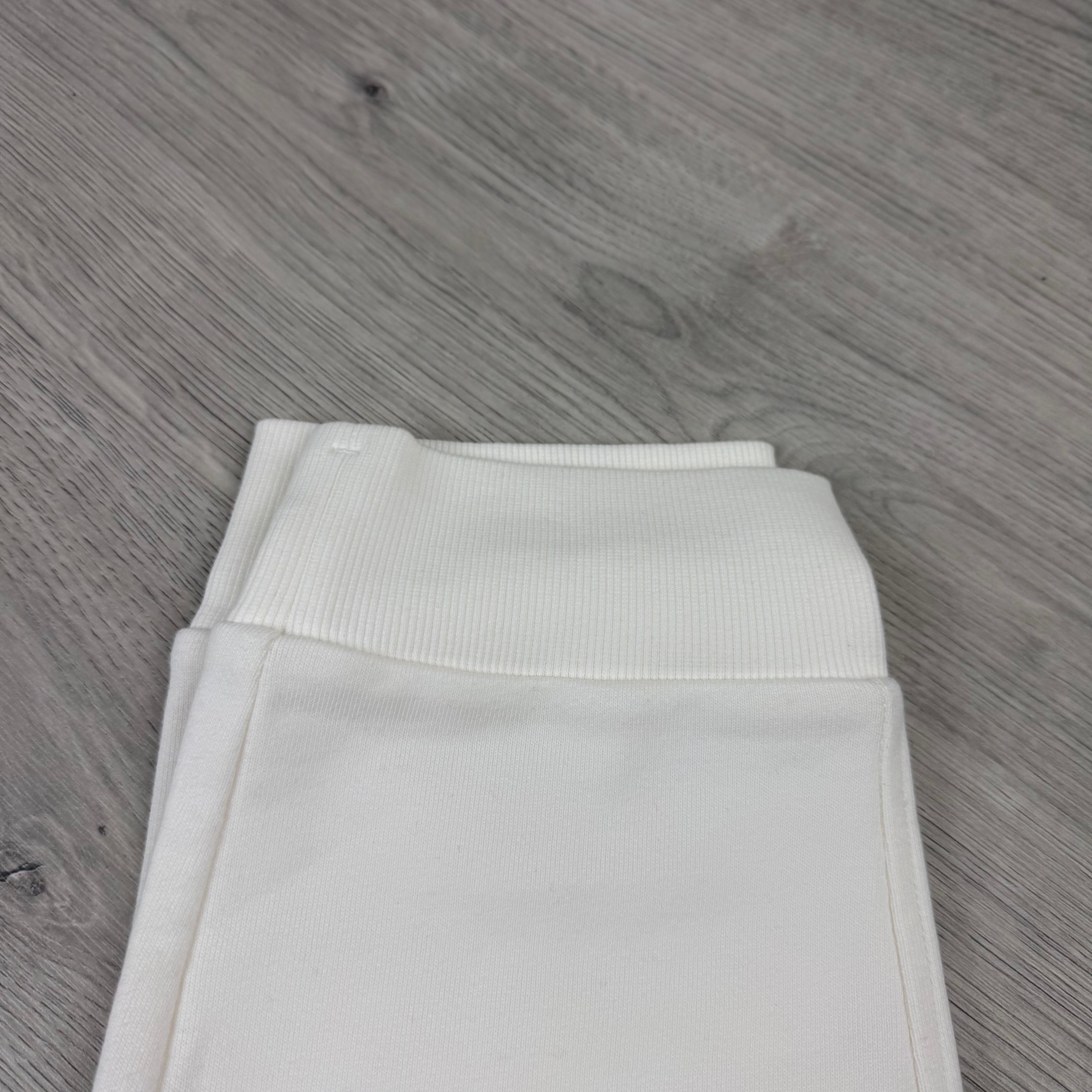 CP Company Raised Fleece Sweatpants - White