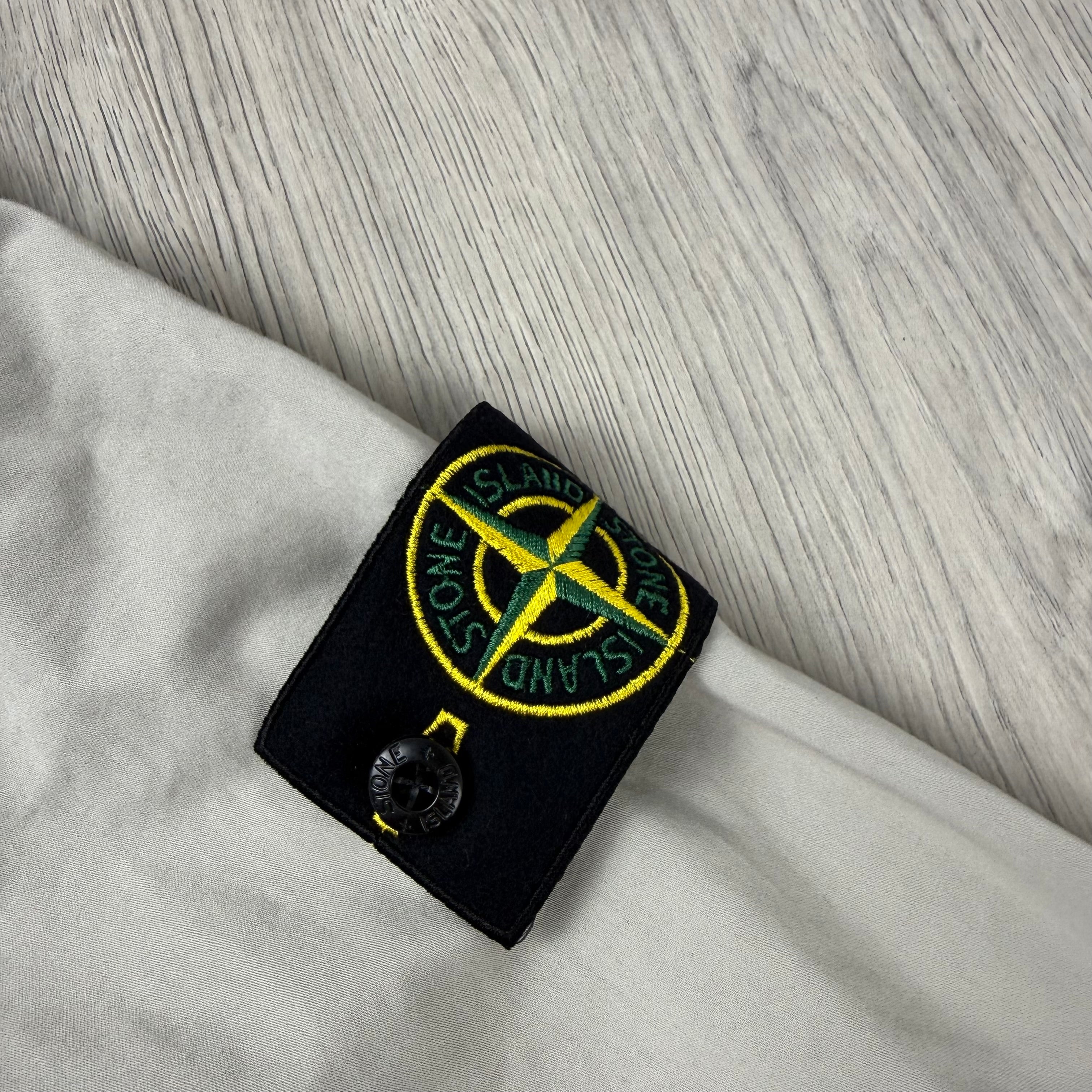 Stone Island Zip Overshirt - Pearl Grey