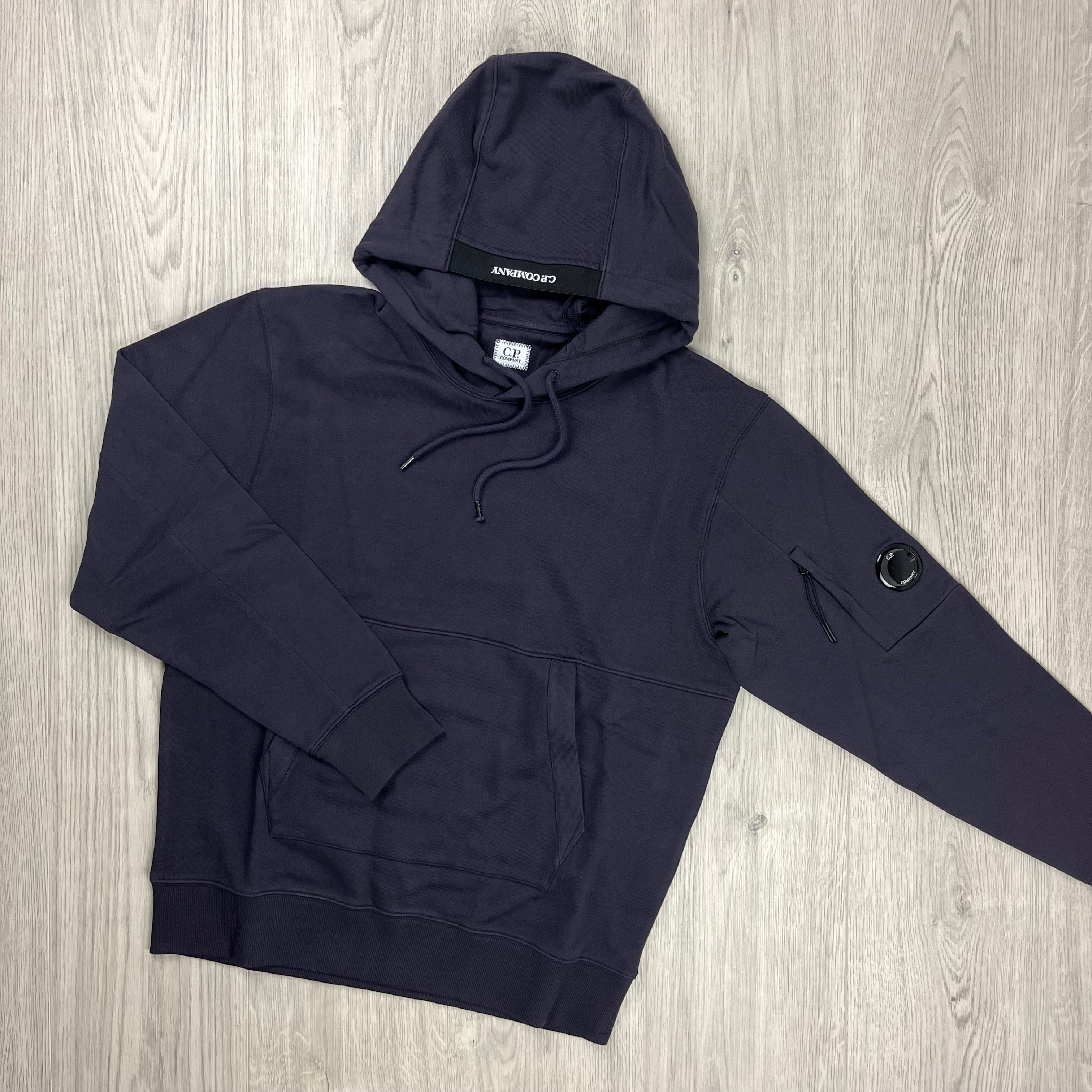 CP Company Raised Fleece Hoodie - Nightshade