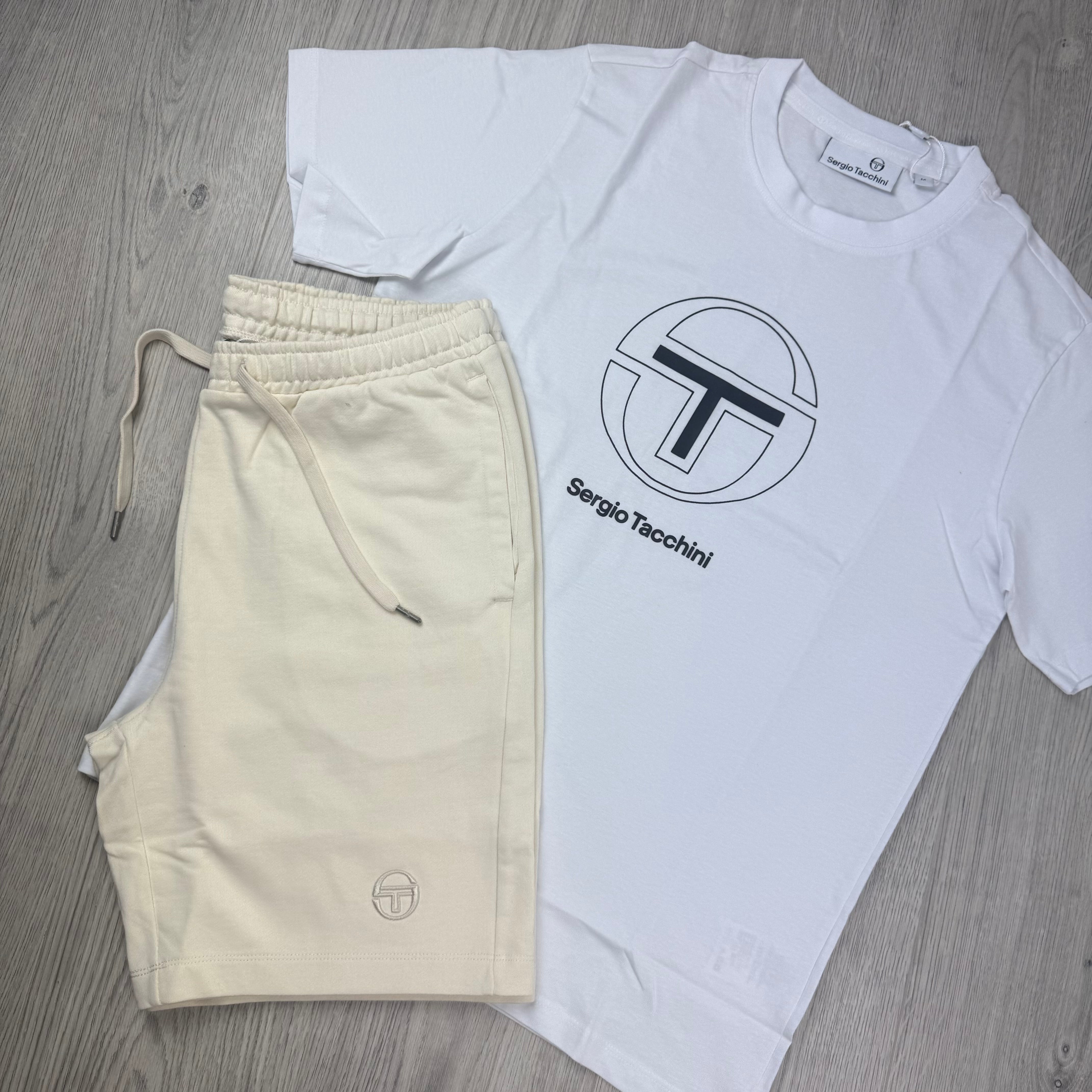 Sergio Tacchini 'Libero Co' Set - White/Pearled Ivory